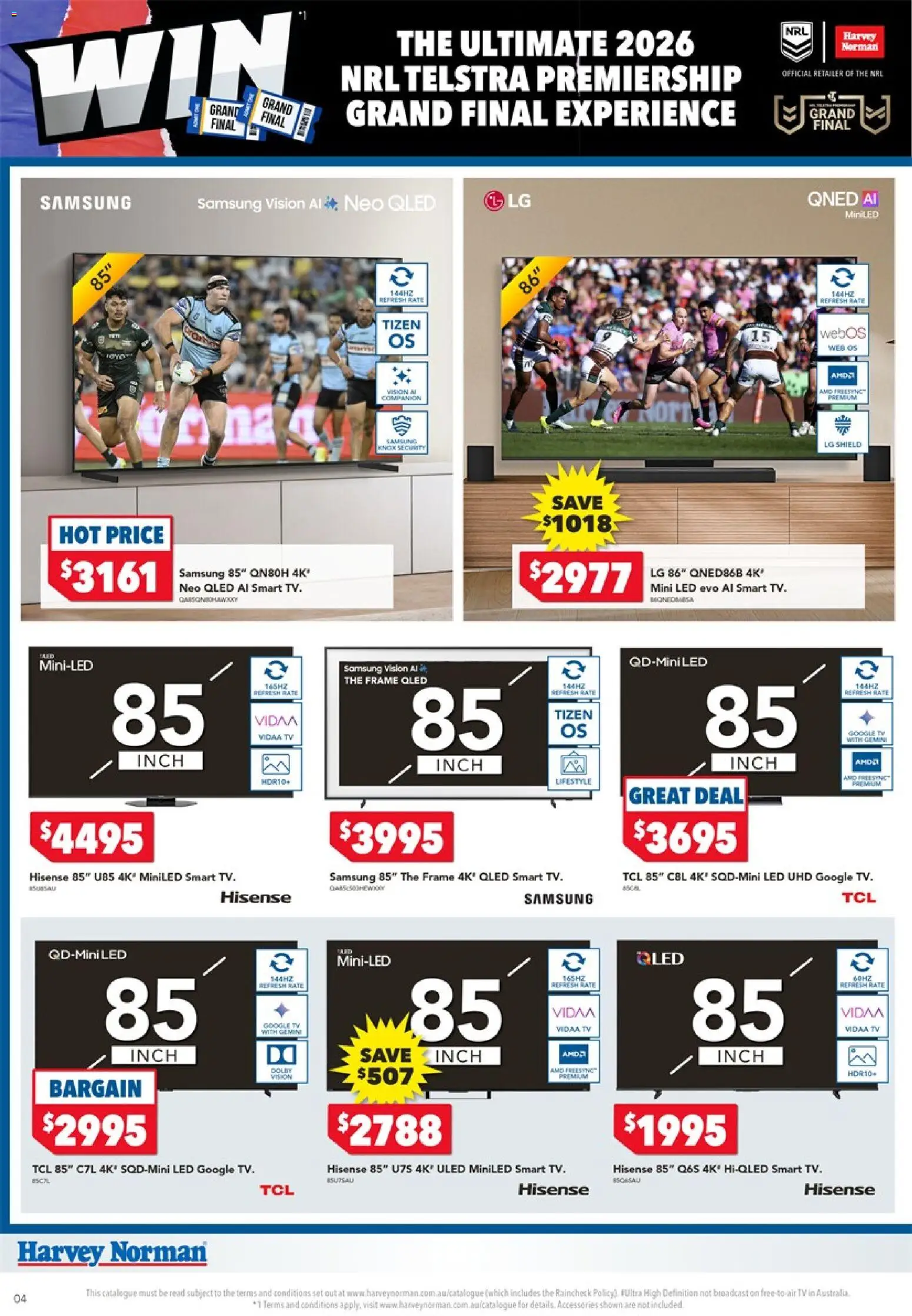 Harvey Norman catalogue - valid from 10/09/2026 | Page: 4 | Products: Accessories, Tv