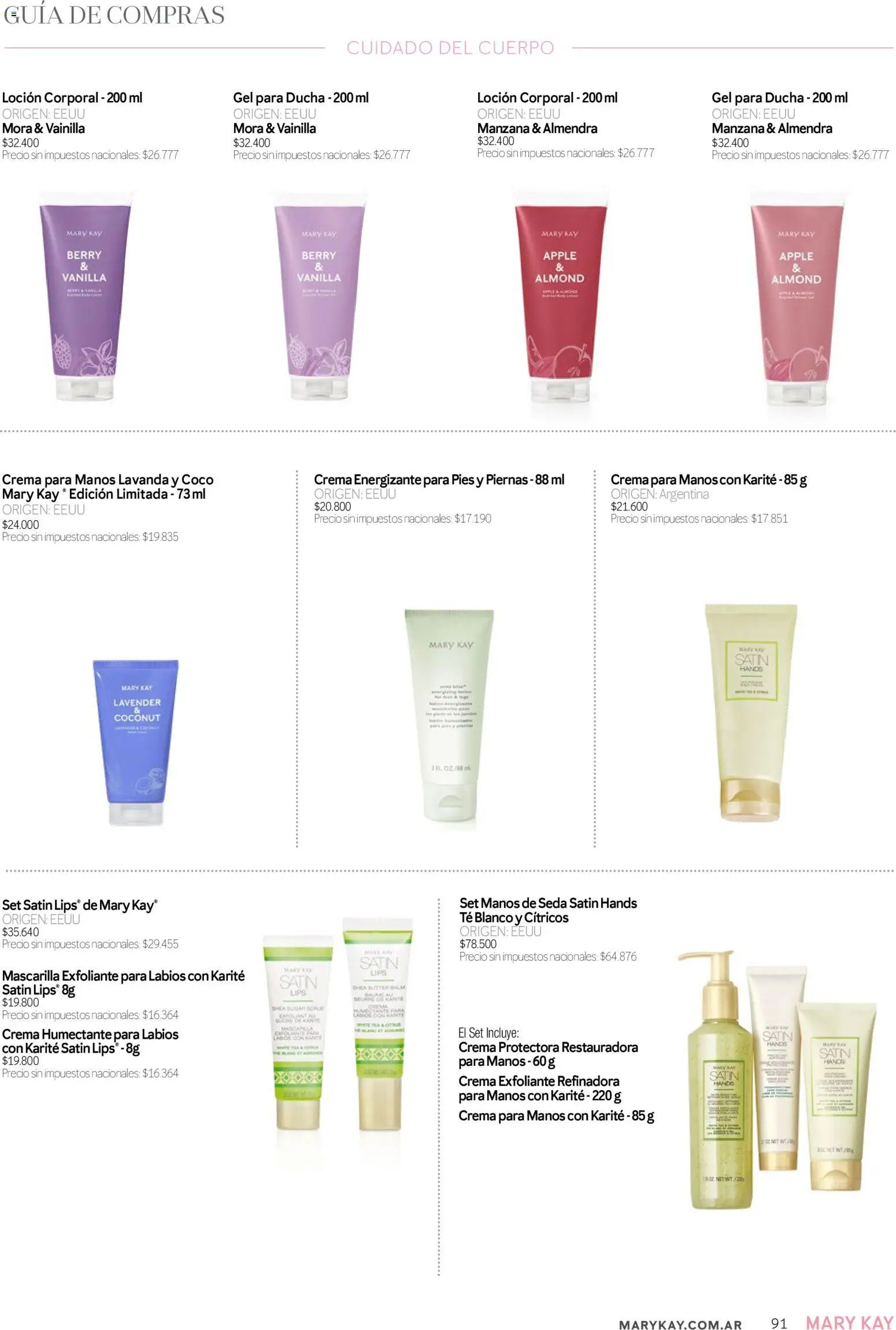 Mary Kay - Catálogo │ válido desde el 01/09/2026 | Página: 91 | Productos: Vainilla, Loción, Loción corporal, Té