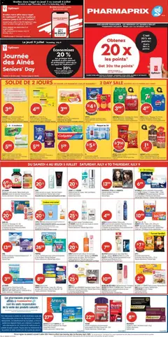 Preview of Pharmaprix weekly flyer / circulaire from shop Pharmaprix valid from Jul 3, 2026 | Page: 2 | Products: PC, Eye makeup remover, Body wash, Butter