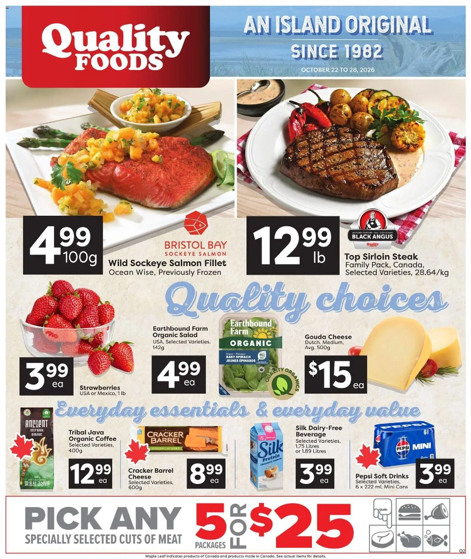 Quality Foods flyer valid from Oct 22, 2026 | Page: 1