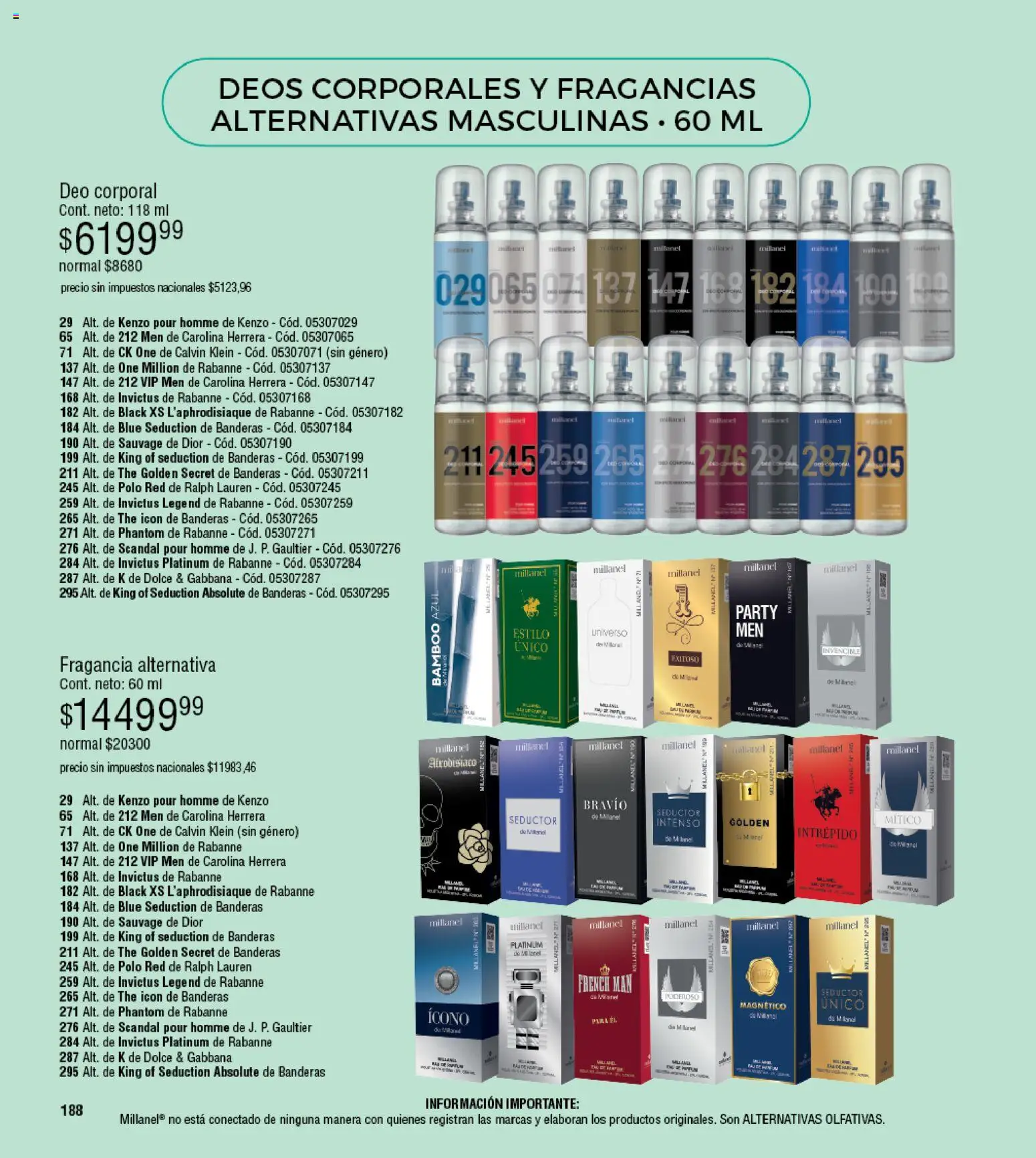 Millanel - Catálogo │ válido desde el 30/03/2026 | Página: 188 | Productos: Fragancia