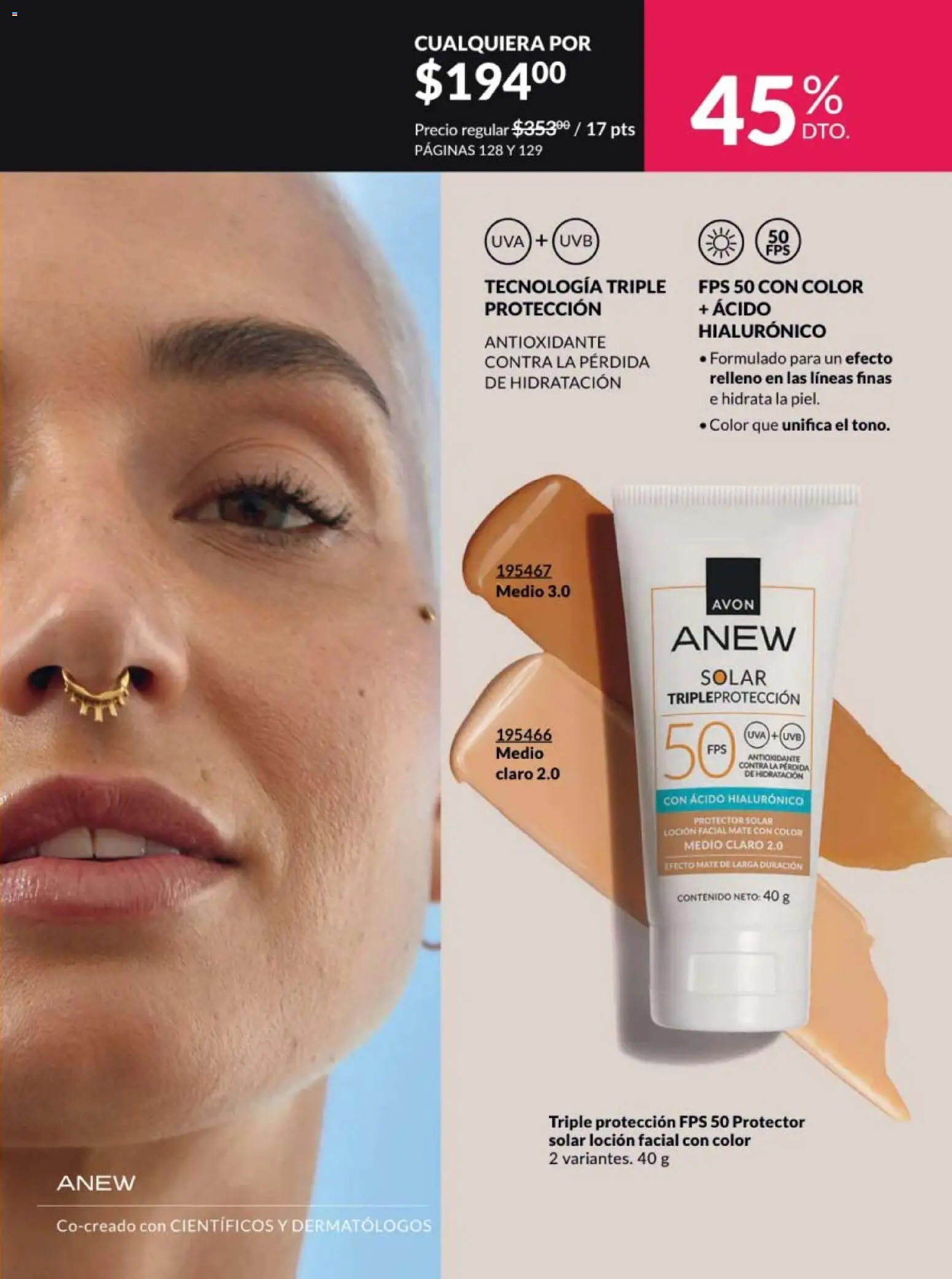 Nuevas ofertas de AVON válidas en toda la República Mexicana desde el 20/02/2026. ¡Encuentra las mejores ofertas en AVON campaña 4 2026! | Página: 123 | Productos: Loción, Uva, Mate, Protector solar