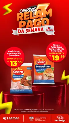 Semar Supermercado ofertas Relampago - Pré-Visualização do folheto da loja Semar Supermercado, válido de 08.05.2026