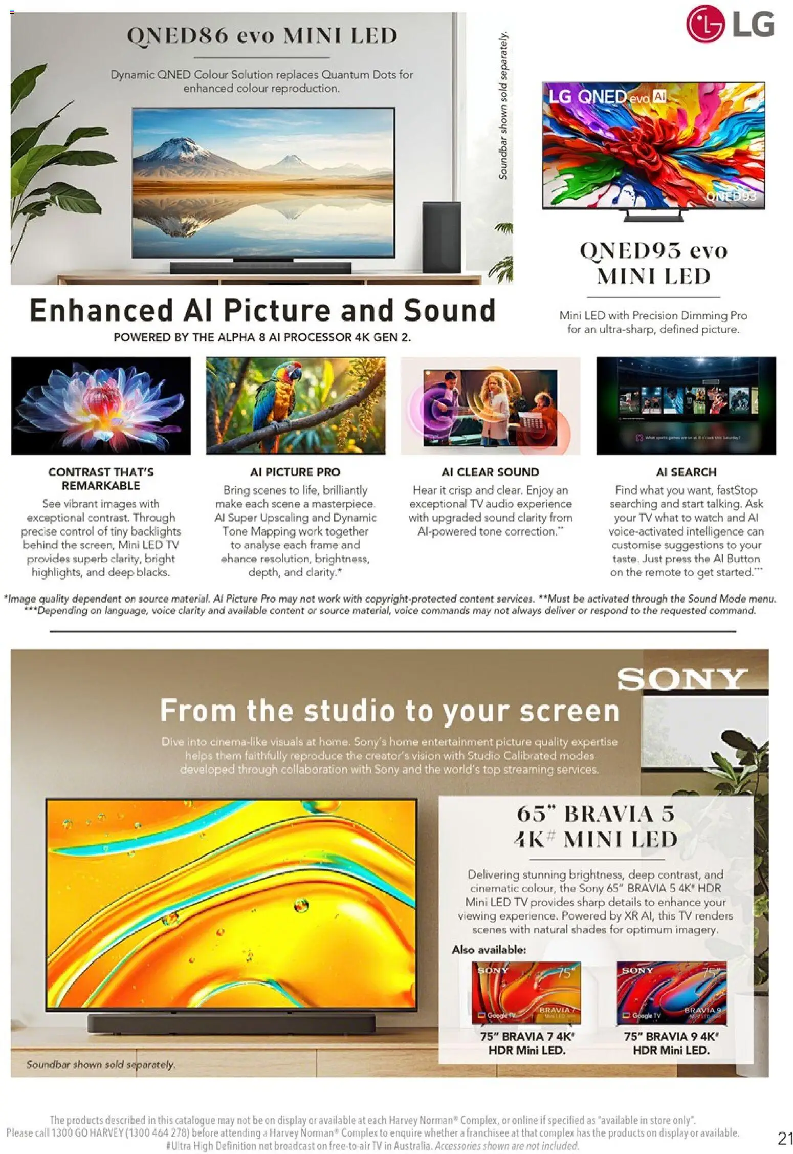Harvey Norman catalogue - valid from 05/12/2025 | Page: 21 | Products: Soundbar, Accessories, Tv, Press