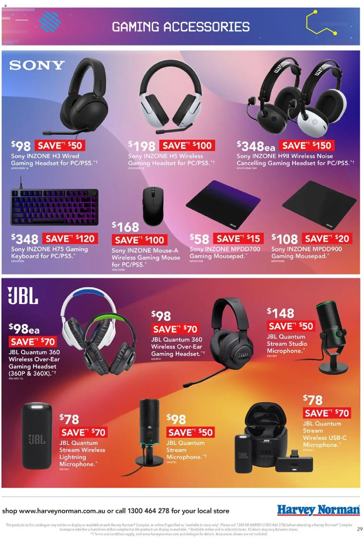 Harvey Norman catalogue - valid from 16/09/2026 | Page: 29 | Products: Accessories, Mouse, Headset, Microphone