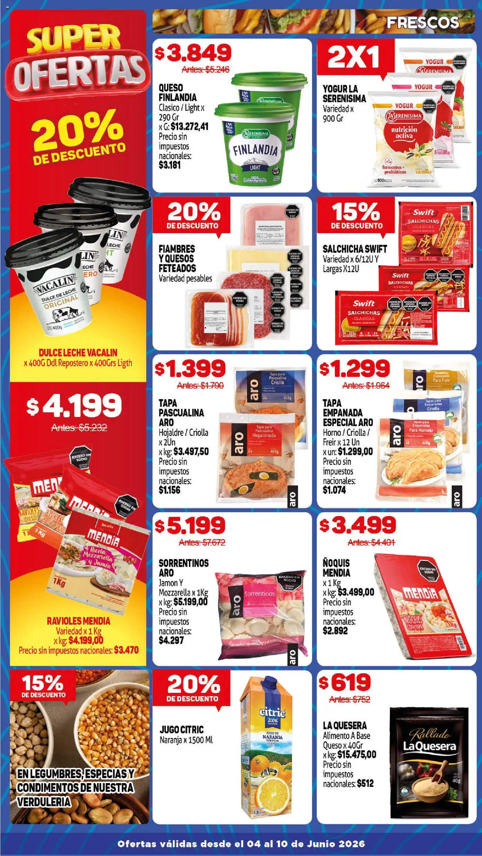 Makro ofertas │ válido desde el 04.06.2026 | Página: 3 | Productos: Horno, Pollo, Queso, Jugo
