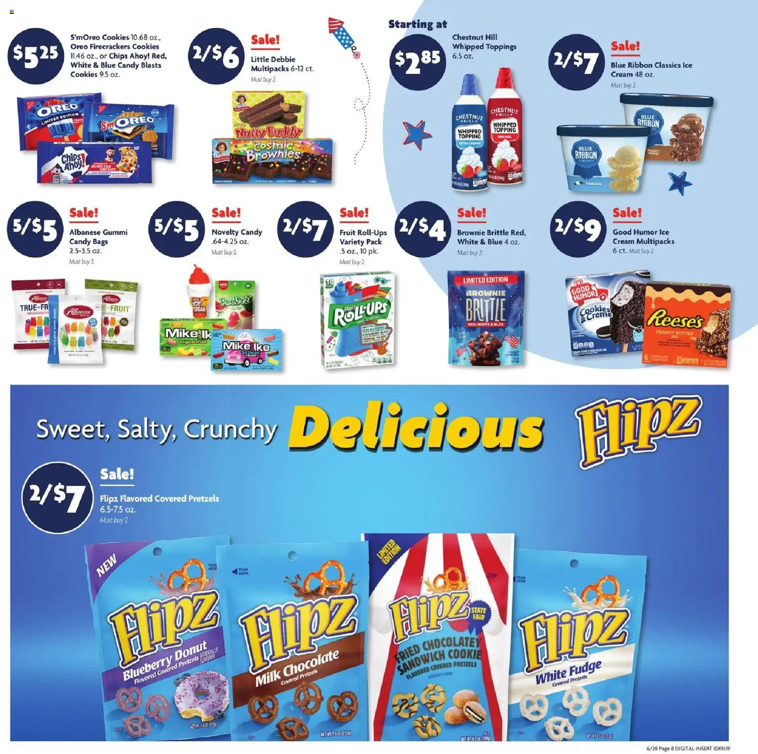 Family Dollar Weekly Ad - valid from 06/28/2026 | Page: 2 | Products: Milk, Chips, Cream, UPS