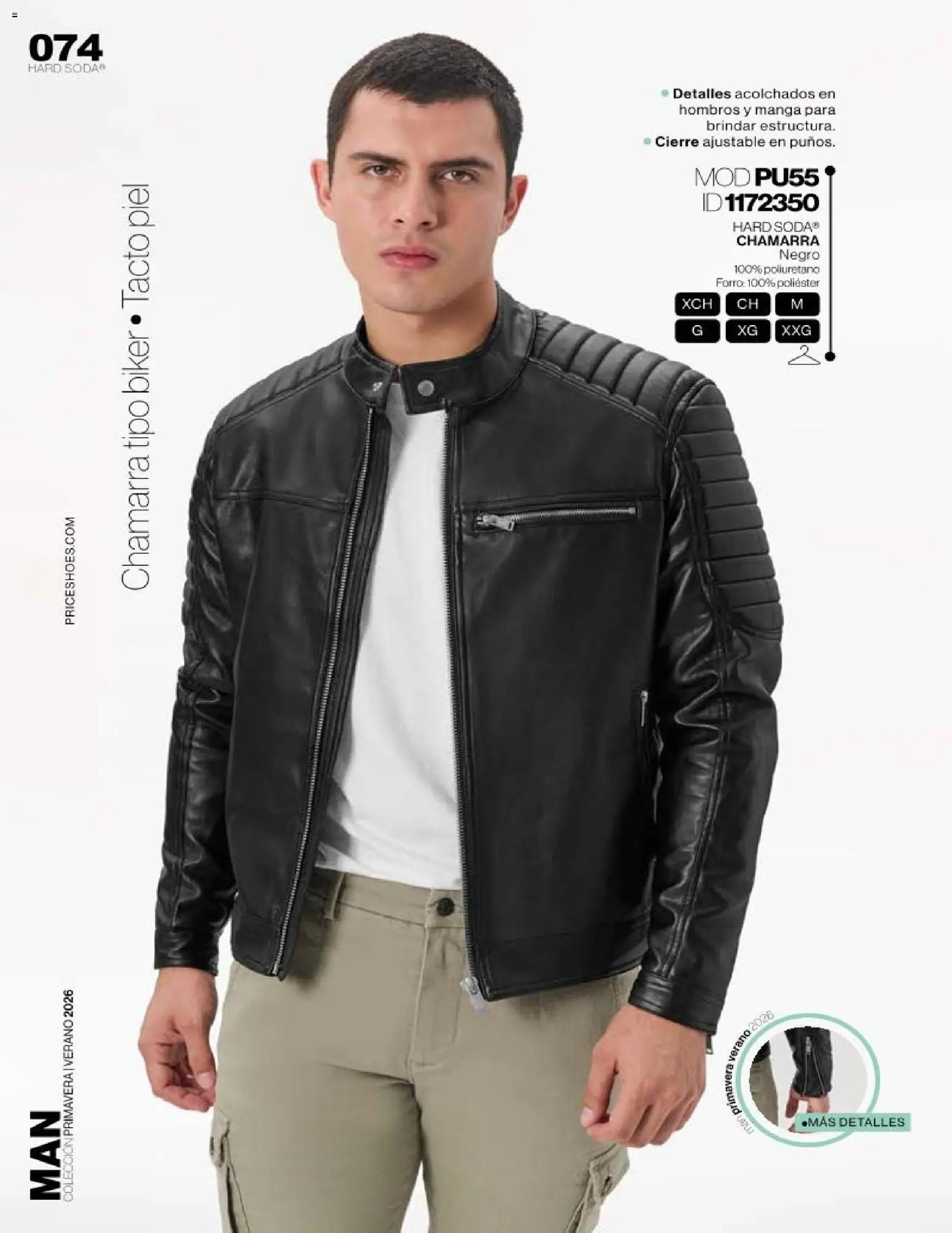 Nuevas ofertas de Price Shoes válidas en toda la República Mexicana desde el 03.04.2026. ¡Encuentra las mejores ofertas en Price Shoes catálogo Man! | Página: 74 | Productos: Chamarra, Manga