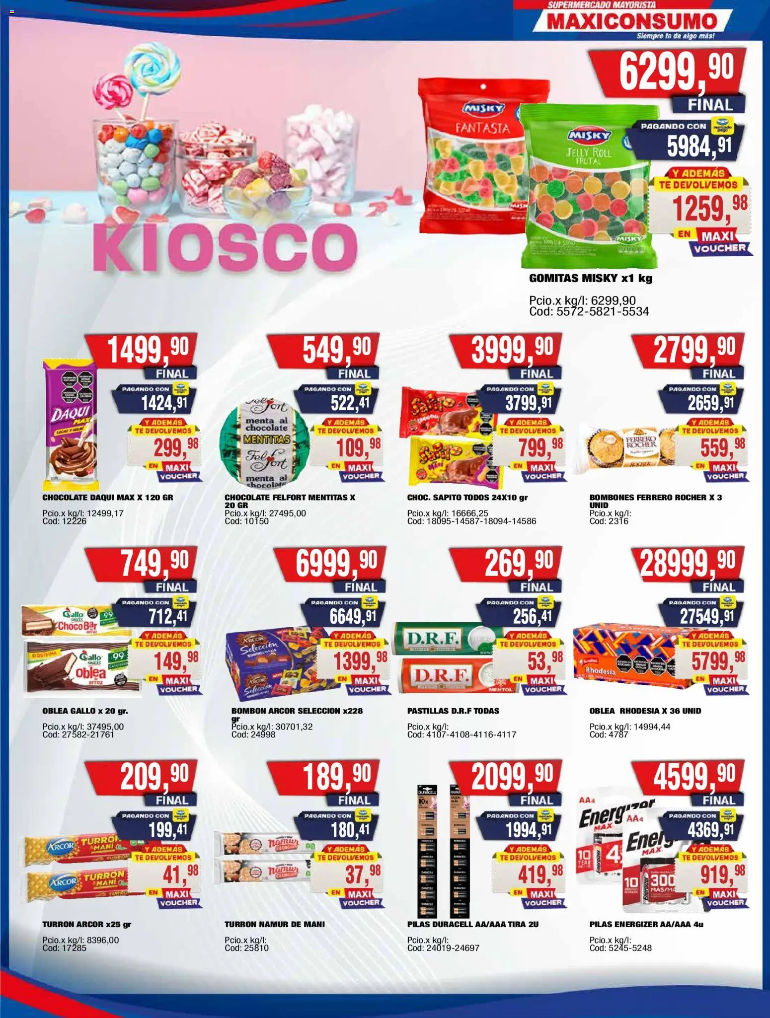 Maxiconsumo ofertas │ válido desde el 16.03.2026 | Página: 12 | Productos: Gomitas, Bombones, Mani, Turrón