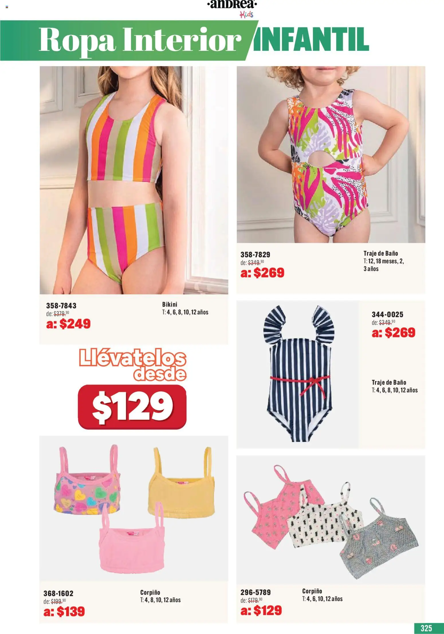 Nuevas ofertas de Andrea válidas en toda la República Mexicana desde el 03.05.2026. ¡Encuentra las mejores ofertas en Andrea catálogo Outlet! | Página: 325 | Productos: Ropa interior, Traje de baño, Bikini, Baño