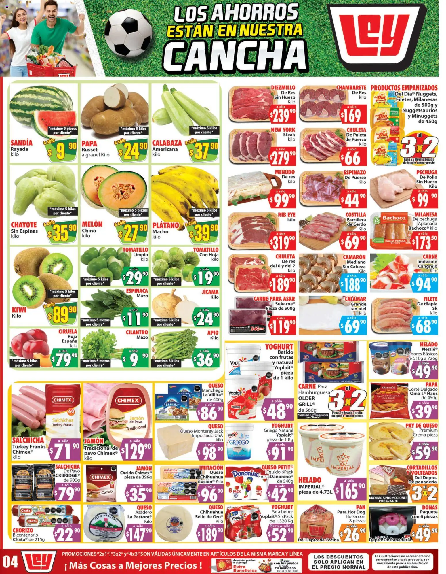 Nuevas ofertas de Casa Ley válidas en toda la República Mexicana desde el 06.06.2026. ¡Encuentra las mejores ofertas en Casa Ley folleto Autoservicio La Paz, BCS! | Página: 2 | Productos: Milanesa, Sandía, Crema, Chorizo