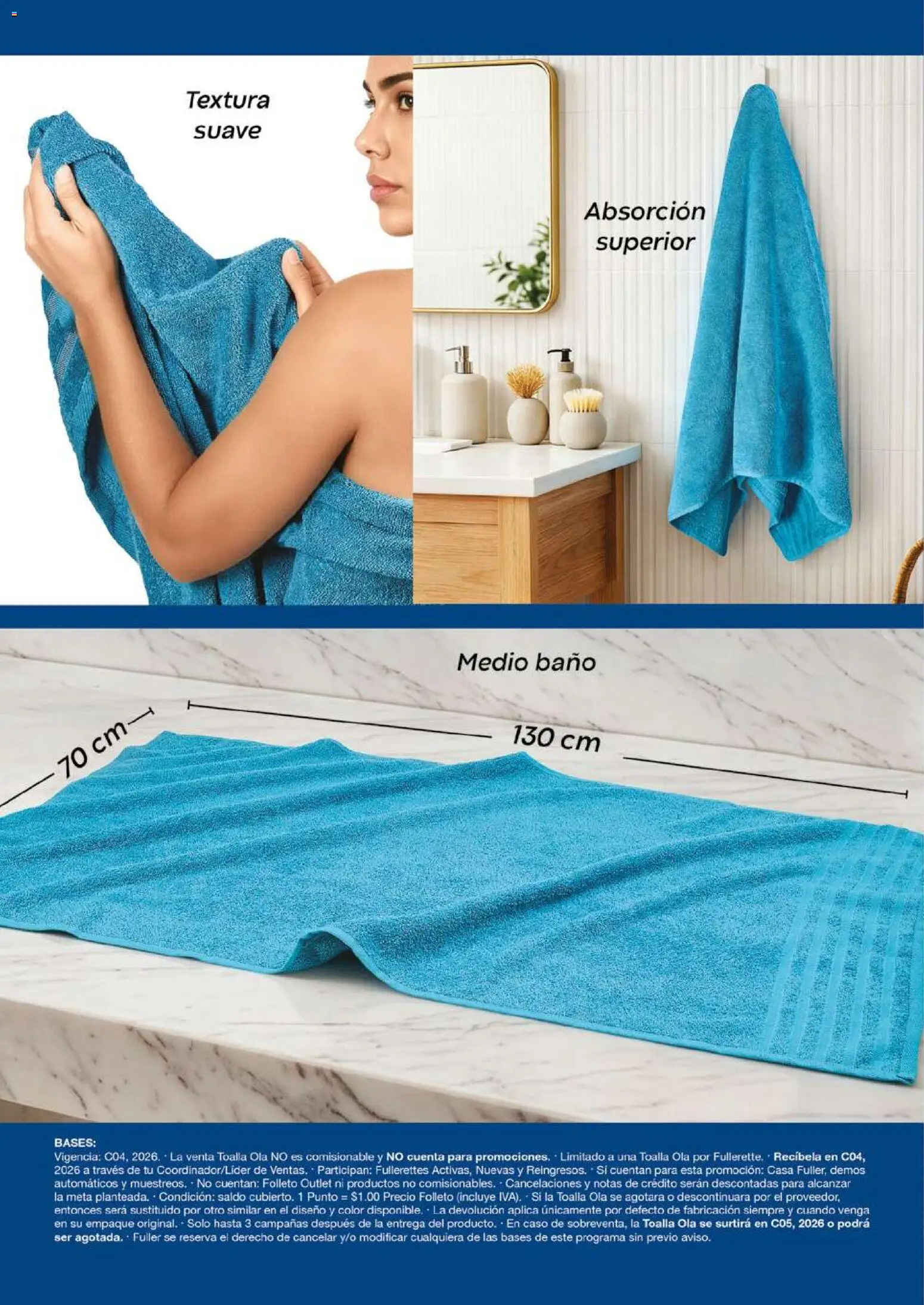 Nuevas ofertas de Fuller válidas en toda la República Mexicana desde el 27.05.2026. ¡Encuentra las mejores ofertas en Fuller Gana Más 4 2026! | Página: 10 | Productos: Toalla, Baño