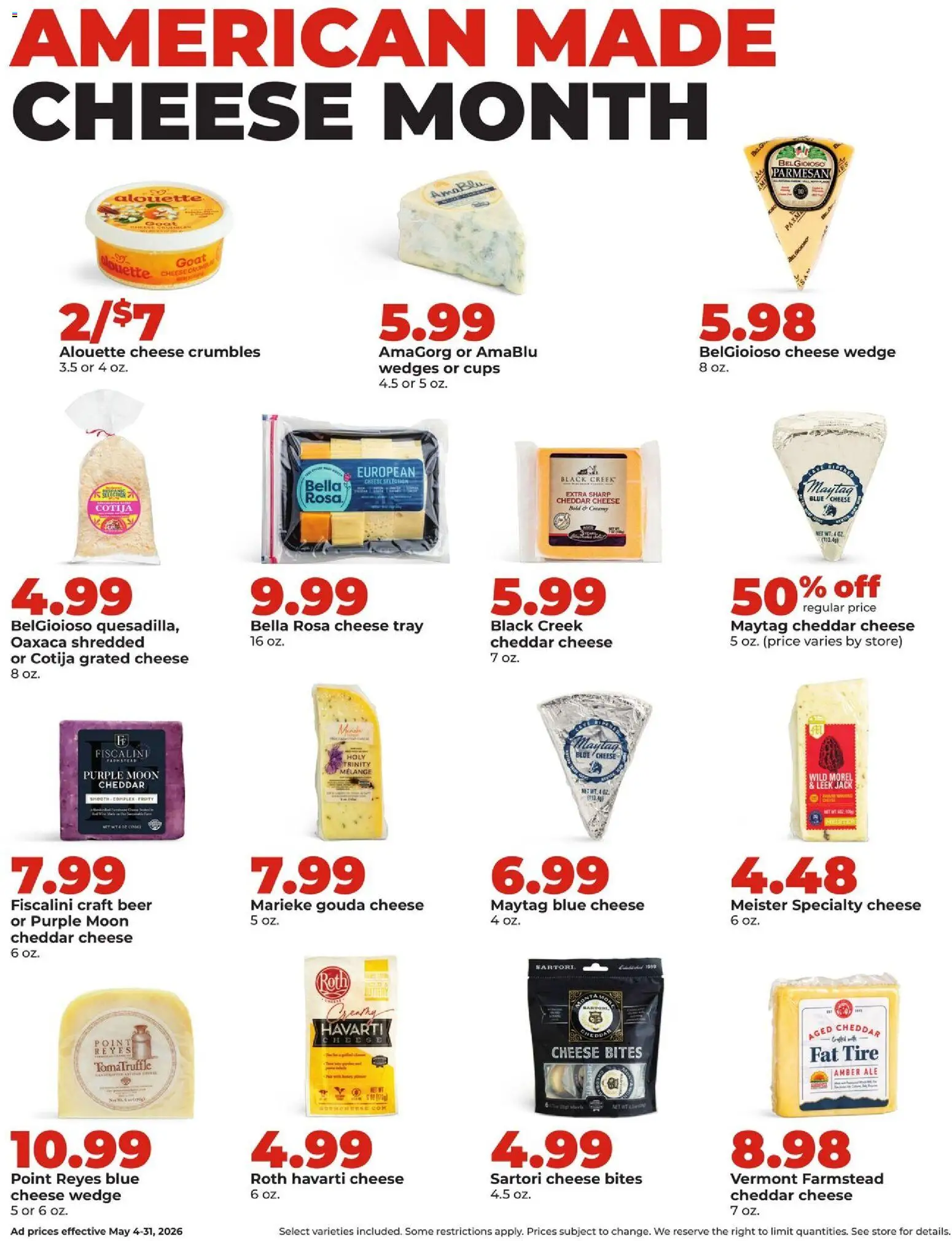 HyVee Monthly Ad - valid from 04.05.2026 | Page: 16 | Products: Tire, Cheese, Beer