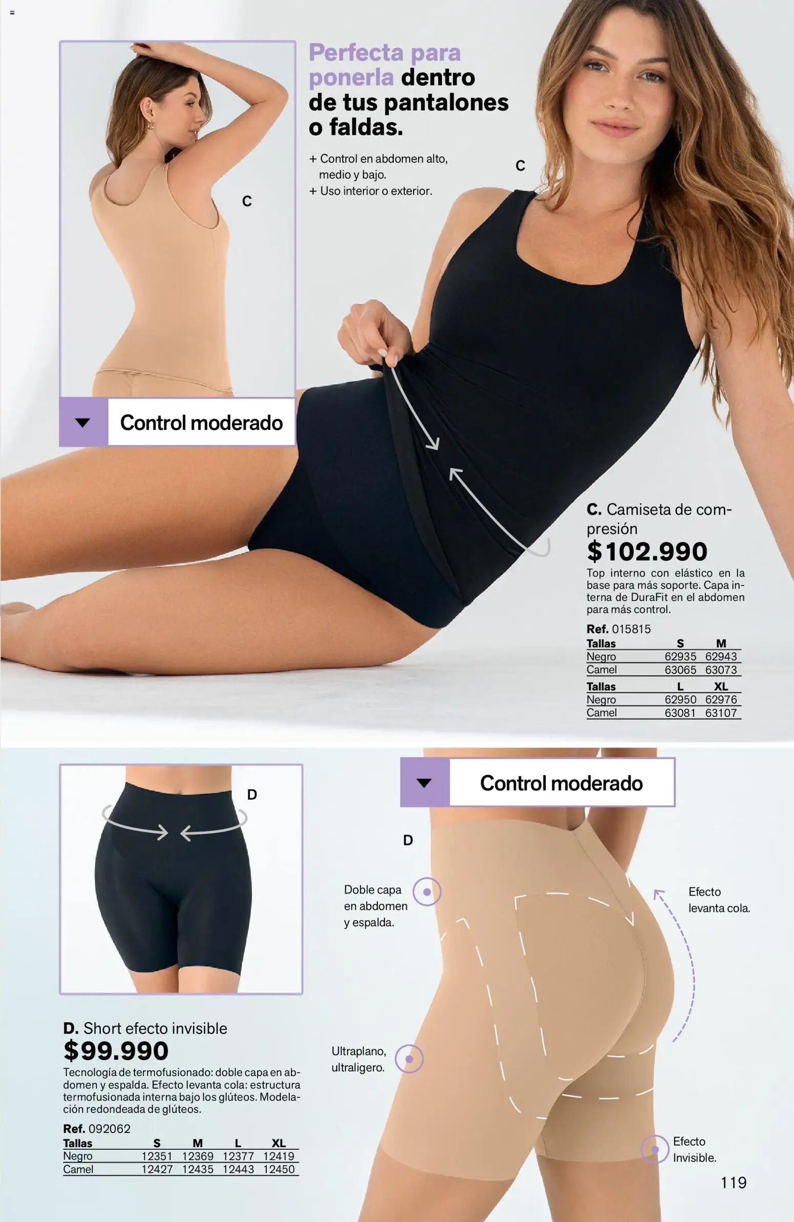 Leonisa revista - valida desde el 24/08/2026 | Página: 119 | Productos: Short, Camiseta, Top, Pantalones