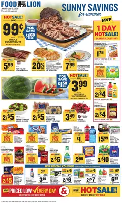 Preview of Food Lion weekly ads valid from 07/15/2026