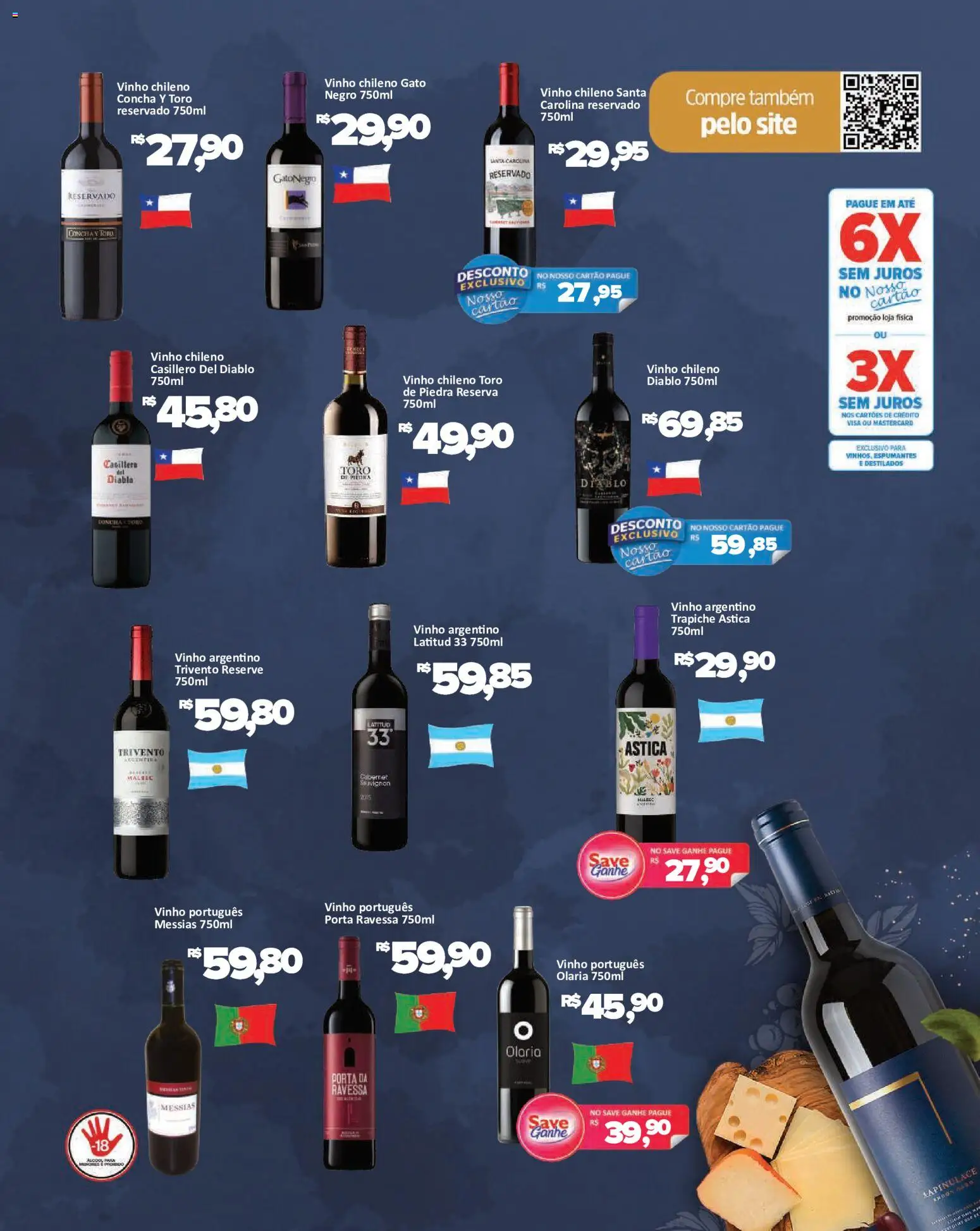 Savegnago Folheto - válido de 24/06/2026 | Página: 3 | Produtos: Porta, Vinho
