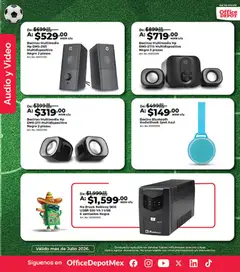 Vista previa de Office Depot catálogo, nuevo folleto de la tienda, válido en México a partir del 01/07/2026 | Página: 4 | Productos: Usb, Radio, Bocina, Video