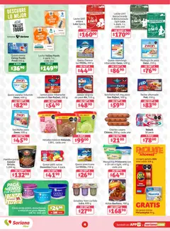 Vista previa de Soriana folleto, nuevo folleto de la tienda, válido en México a partir del 21/08/2026 | Página: 4 | Productos: Gelatina, Salchicha, Chocolate, Hamburguesa
