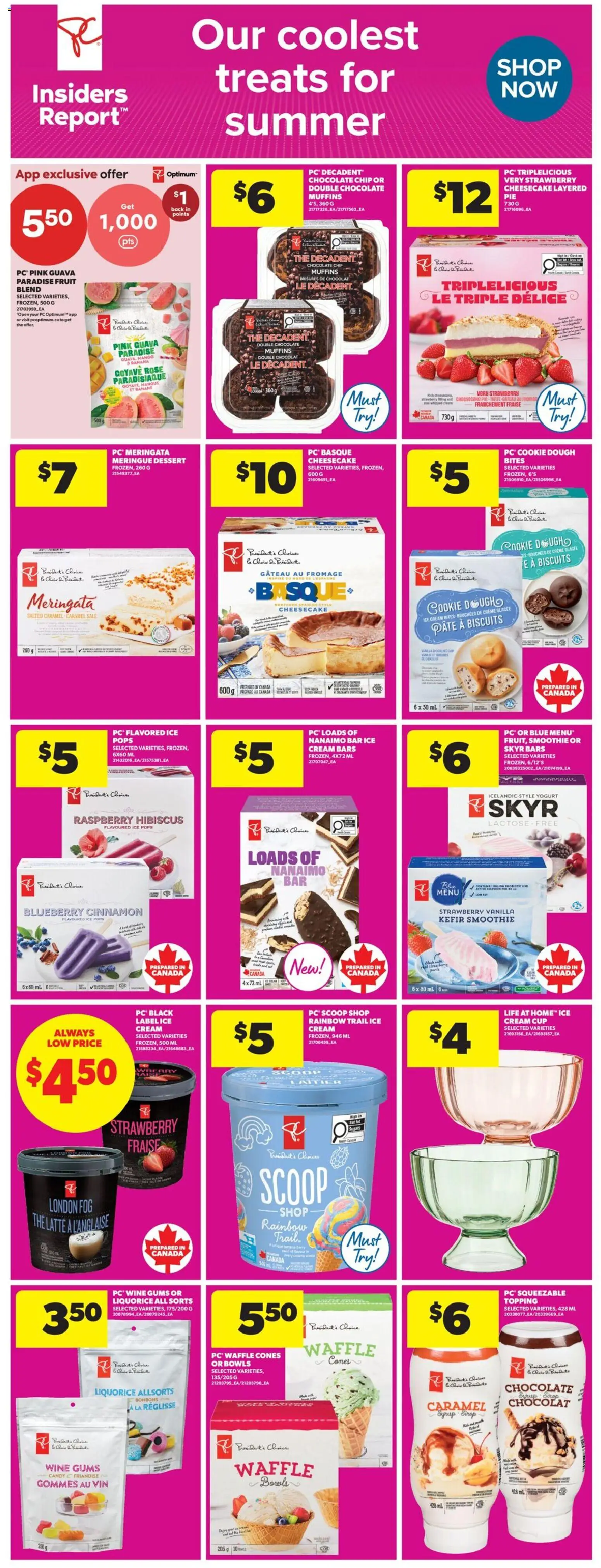 Real Canadian Superstore flyer valid from 18.06.2026 | Page: 17 | Products: Cream, PC, Yogurt, Chocolate