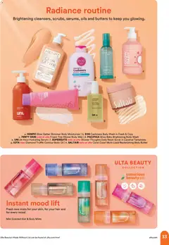 Preview of Ulta Beauty weekly ads valid from 17.05.2026 | Page: 13 | Products: Shower, Butter, Oil, Body Wash