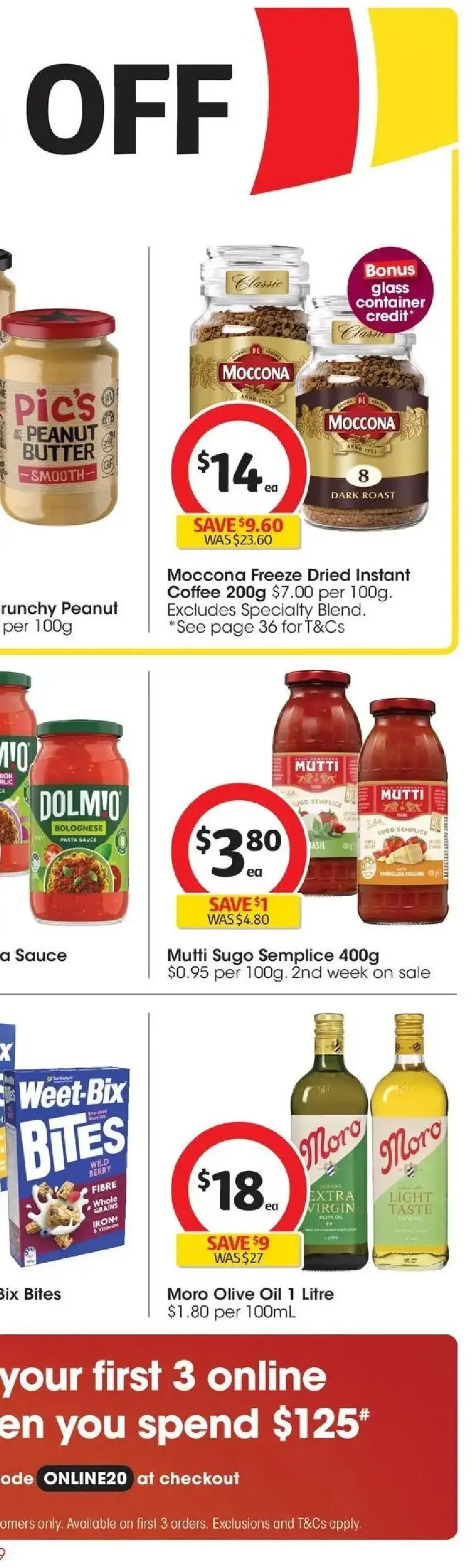 Coles catalogue - valid from 17.06.2026 | Page: 57 | Products: Light, Butter, Pasta, Moccona