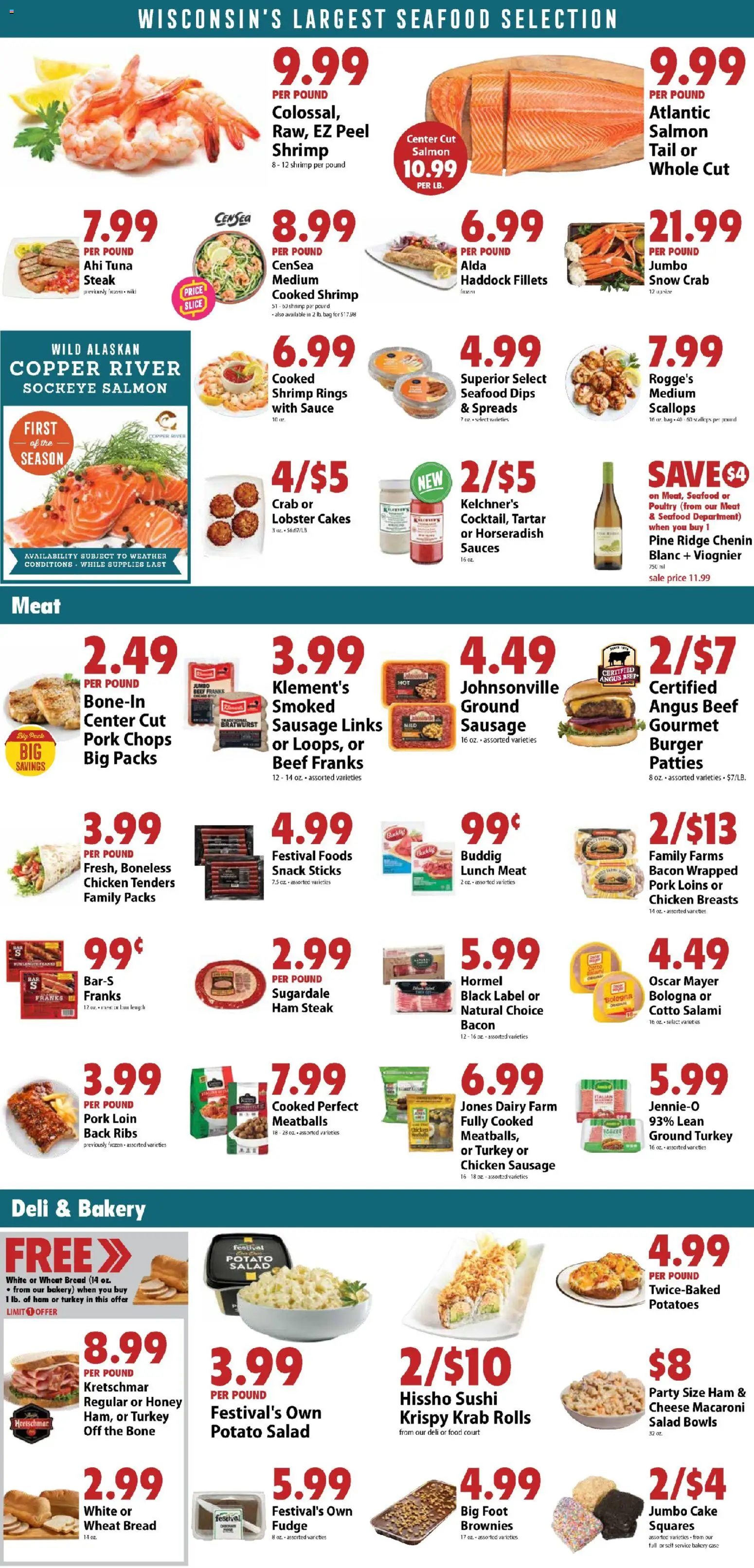 Festival Foods Weekly Ad - valid from 17.06.2026 | Page: 3 | Products: Ridge, Cheese, Pork, Poultry