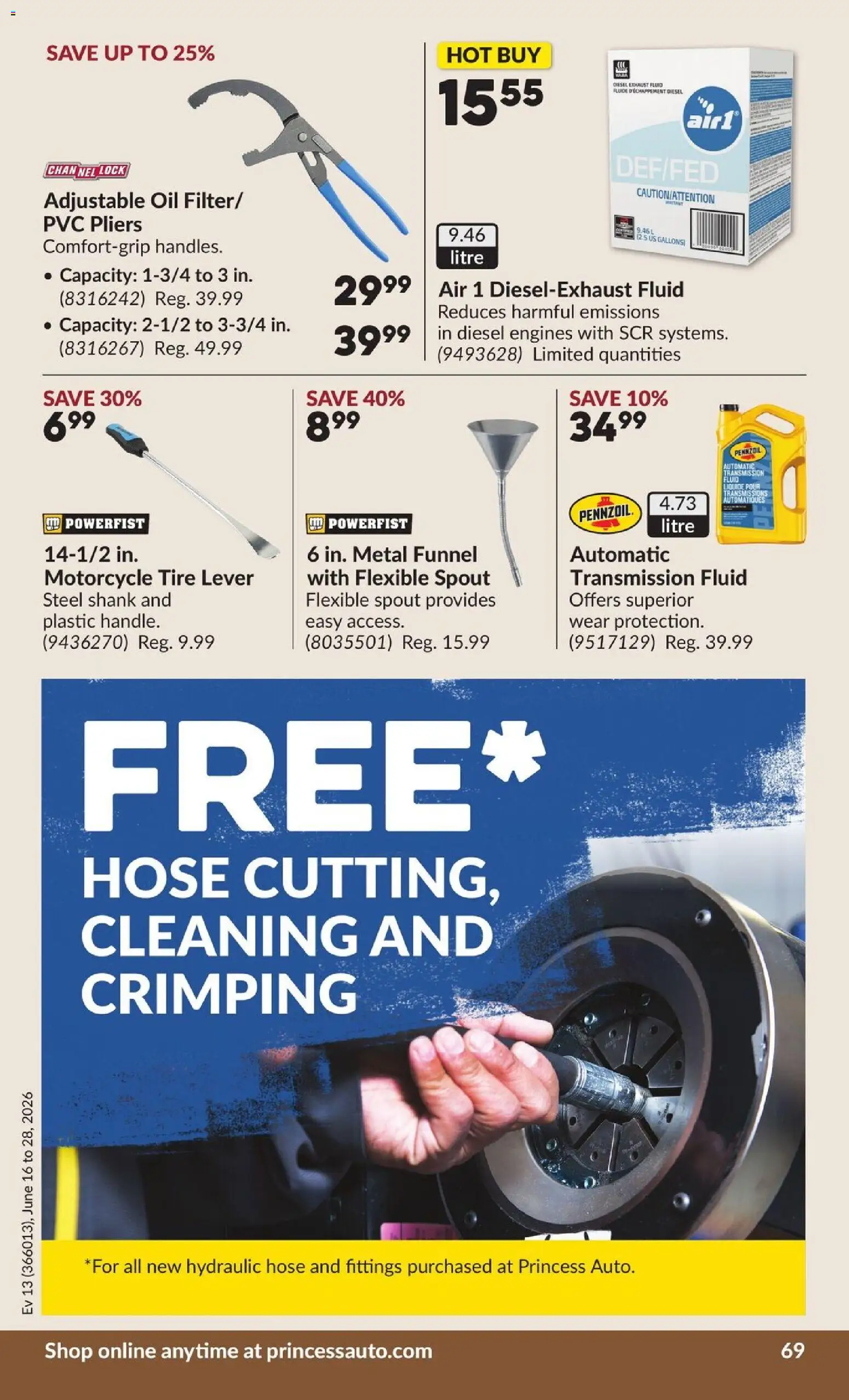 Princess Auto flyer valid from 16.06.2026 | Page: 73 | Products: Oil