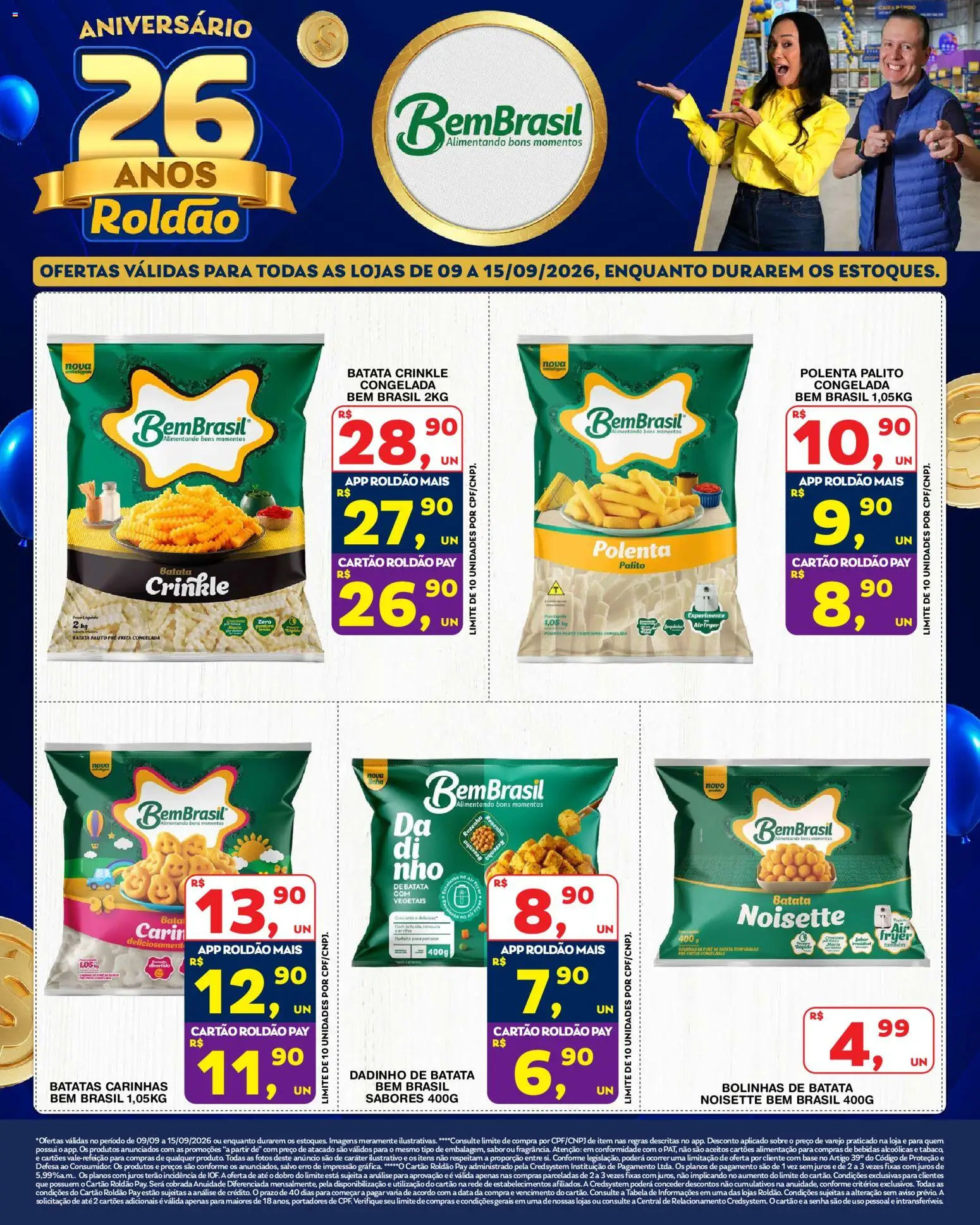 Roldão Folheto - válido de 09/09/2026 | Página: 1 | Produtos: Batatas, Air fryer, Base, Cenoura