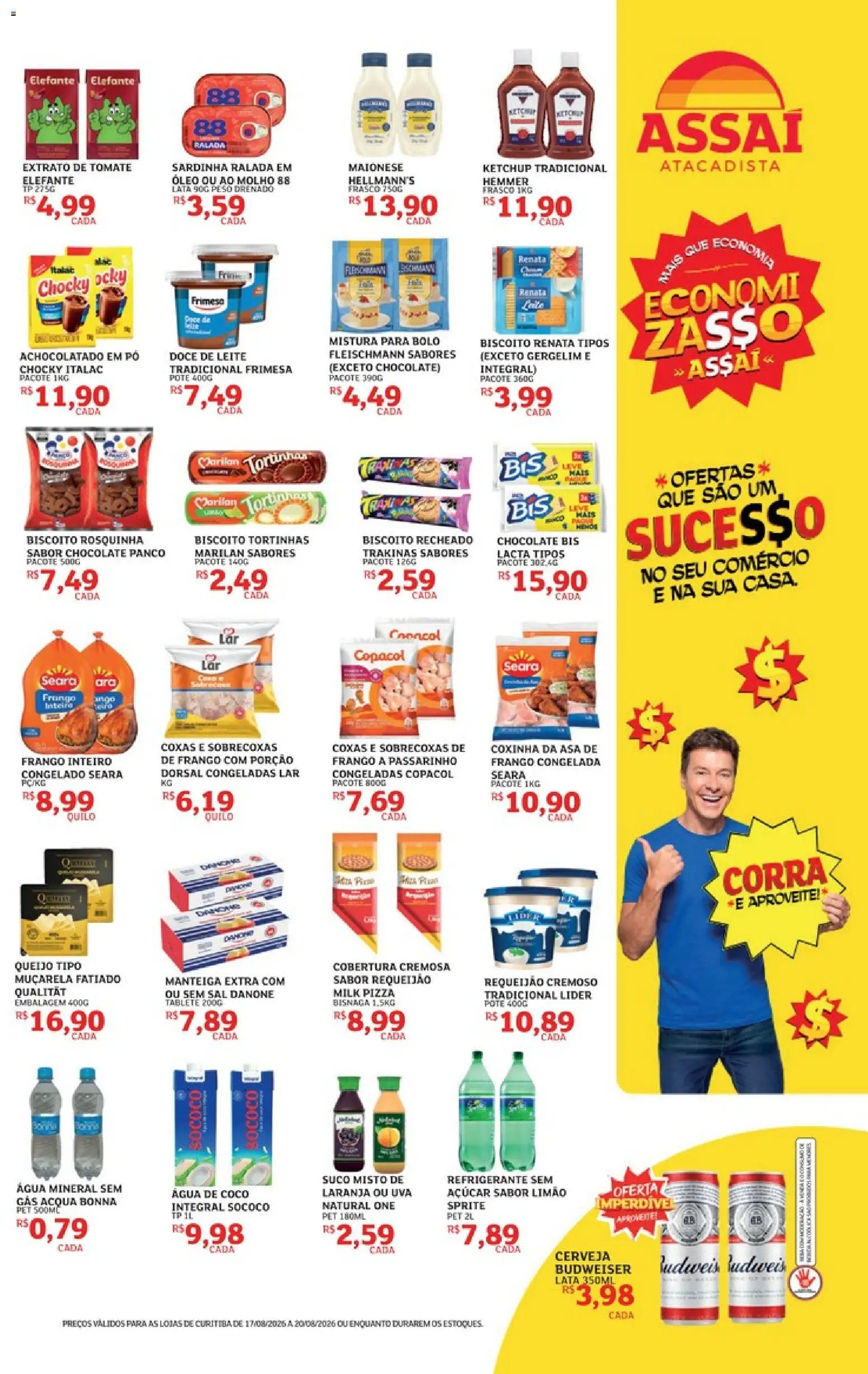 Assaí Atacadista Folheto - válido de 17/08/2026 | Página: 3 | Produtos: Óleo, Muçarela, Ketchup, Maionese