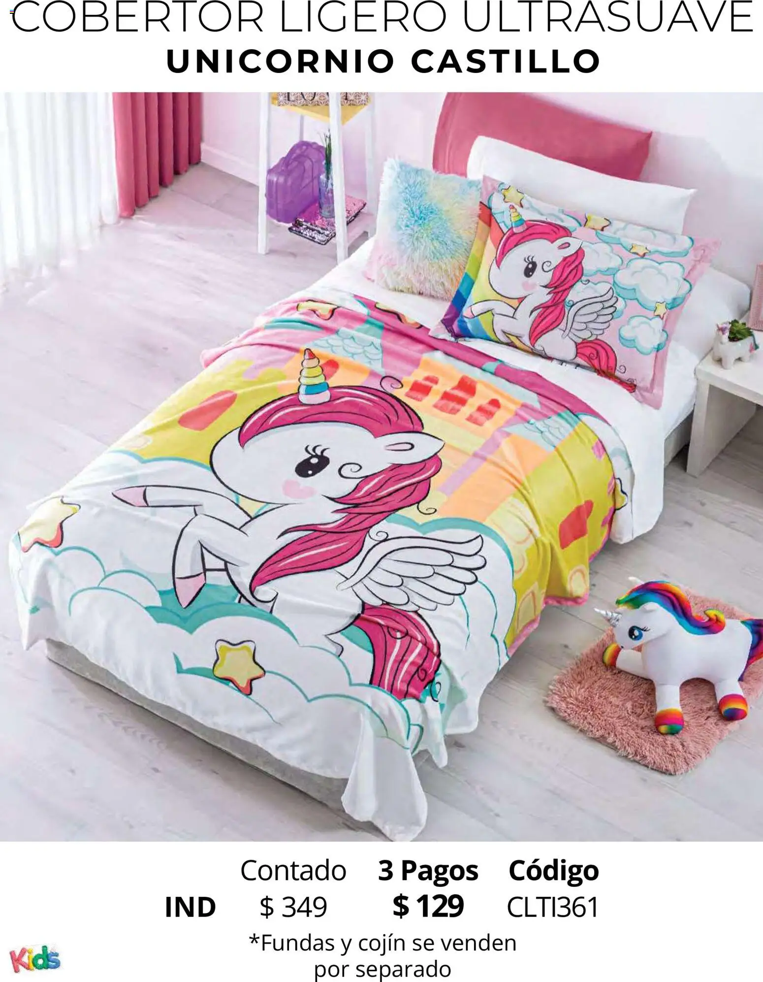 Nuevas ofertas de Colchas Concord válidas en toda la República Mexicana desde el 01.05.2026. ¡Encuentra las mejores ofertas en Colchas Concord catálogo Kids! | Página: 108 | Productos: Cobertor