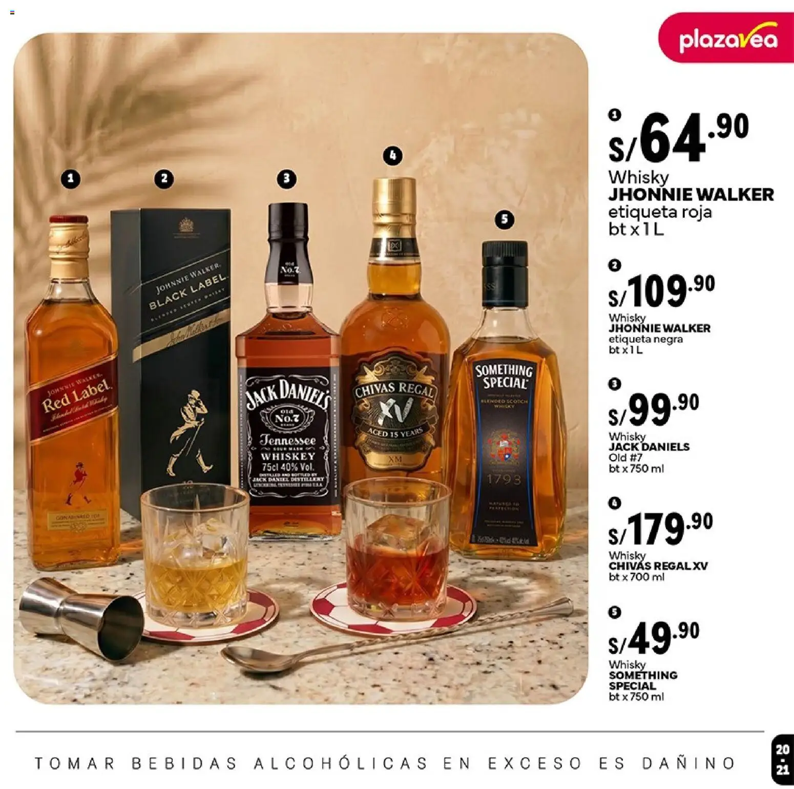 Catálogo Plaza Vea válido desde 12.06.2026 | Página: 21 | Productos: Whisky