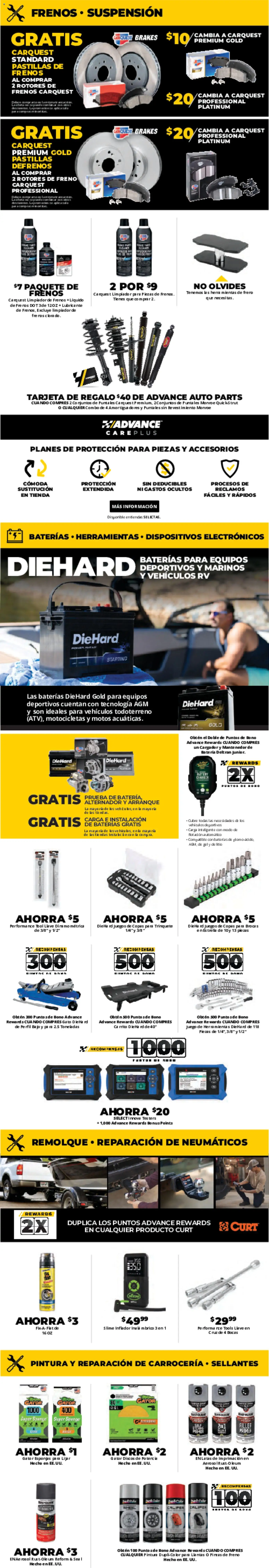 Advance Auto Parts Weekly Ad - Spanish - valid from 07/19/2026 | Page: 4