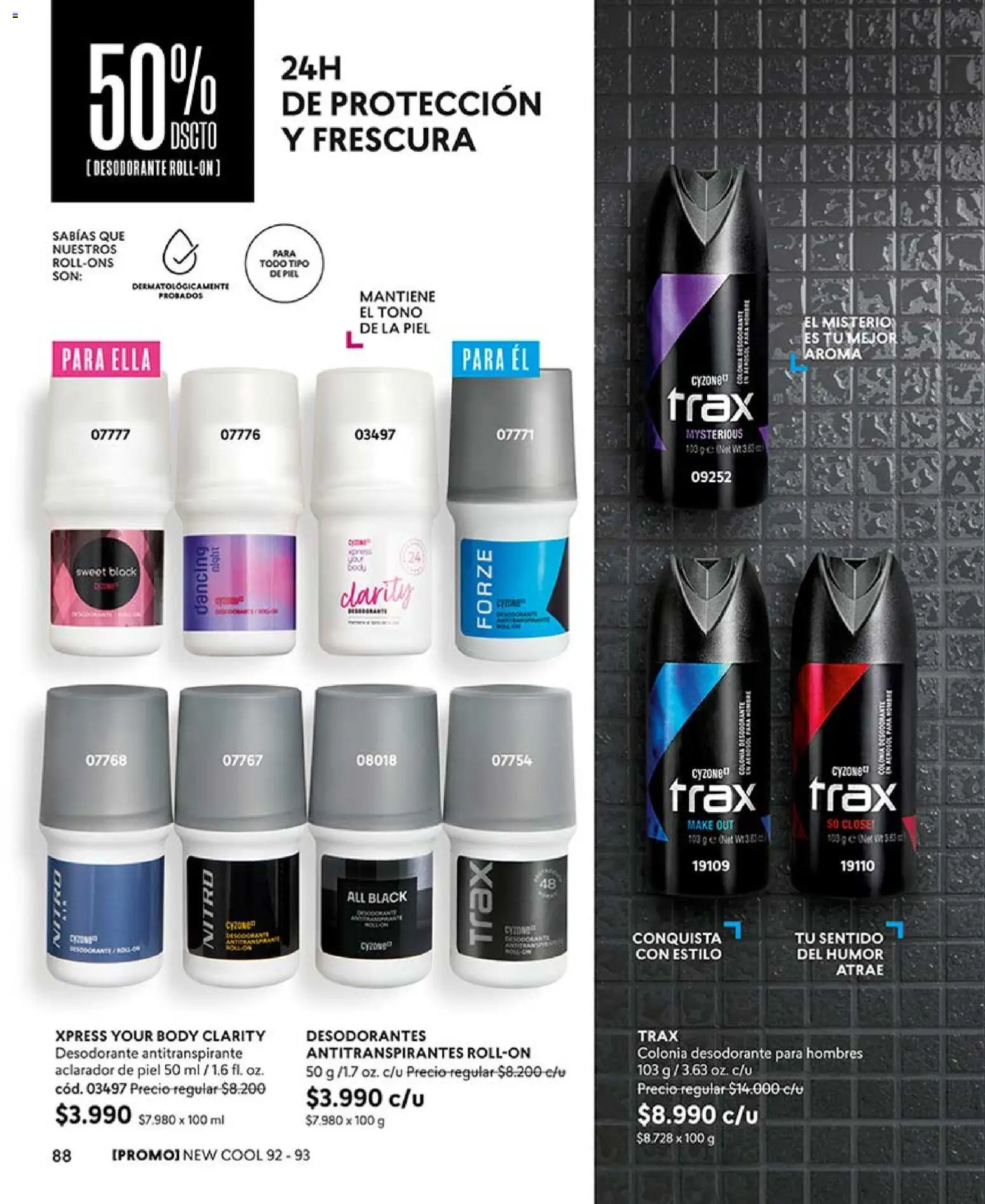 Catálogo CyZone Campaña 9 │ válido desde el 17.05.2026 | Página: 102 | Productos: Body, Desodorante, Antitranspirante
