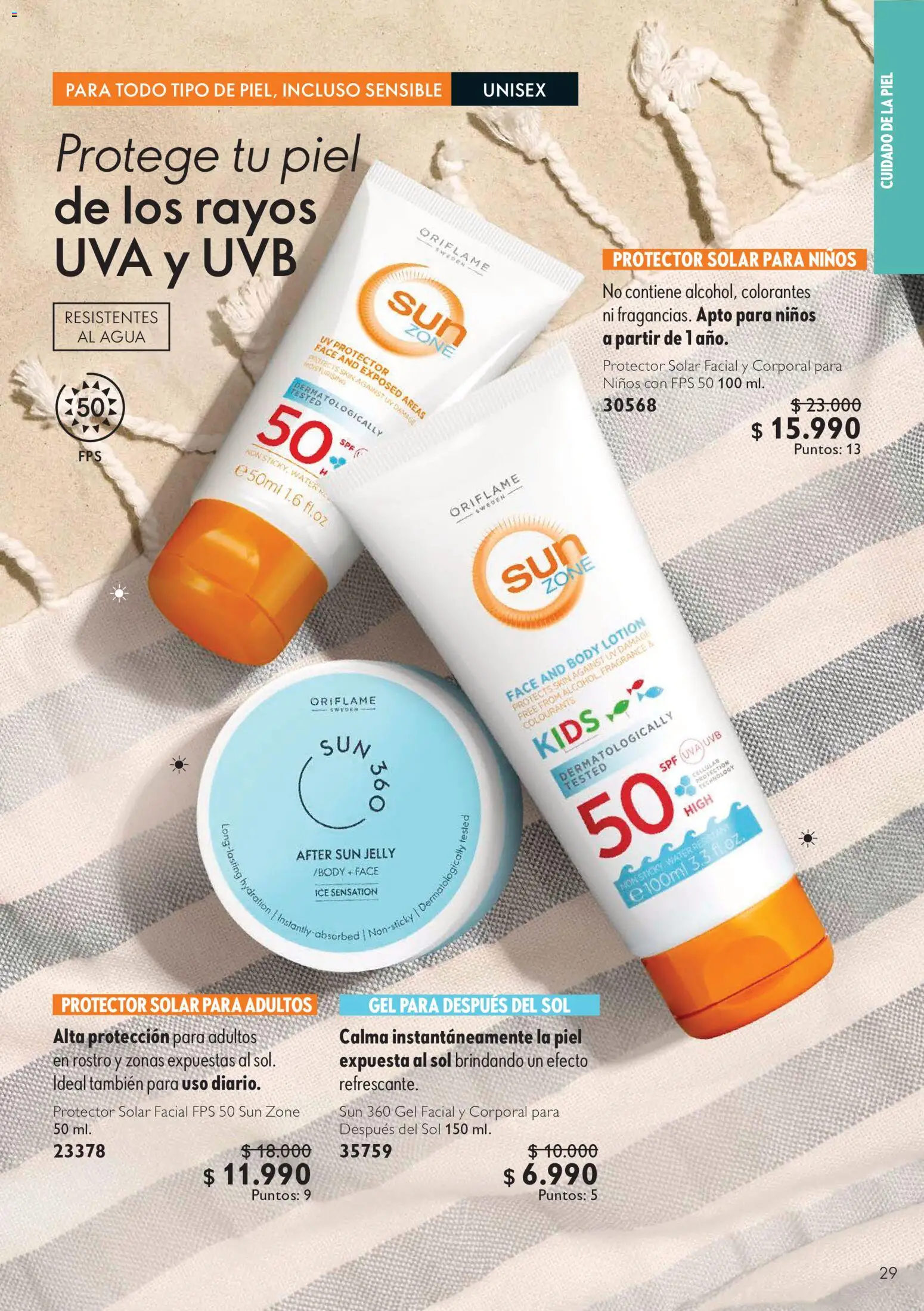 Oriflame catálogo │ válido desde el 11.09.2026 | Página: 29 | Productos: Agua, Uva, Body, Protector solar