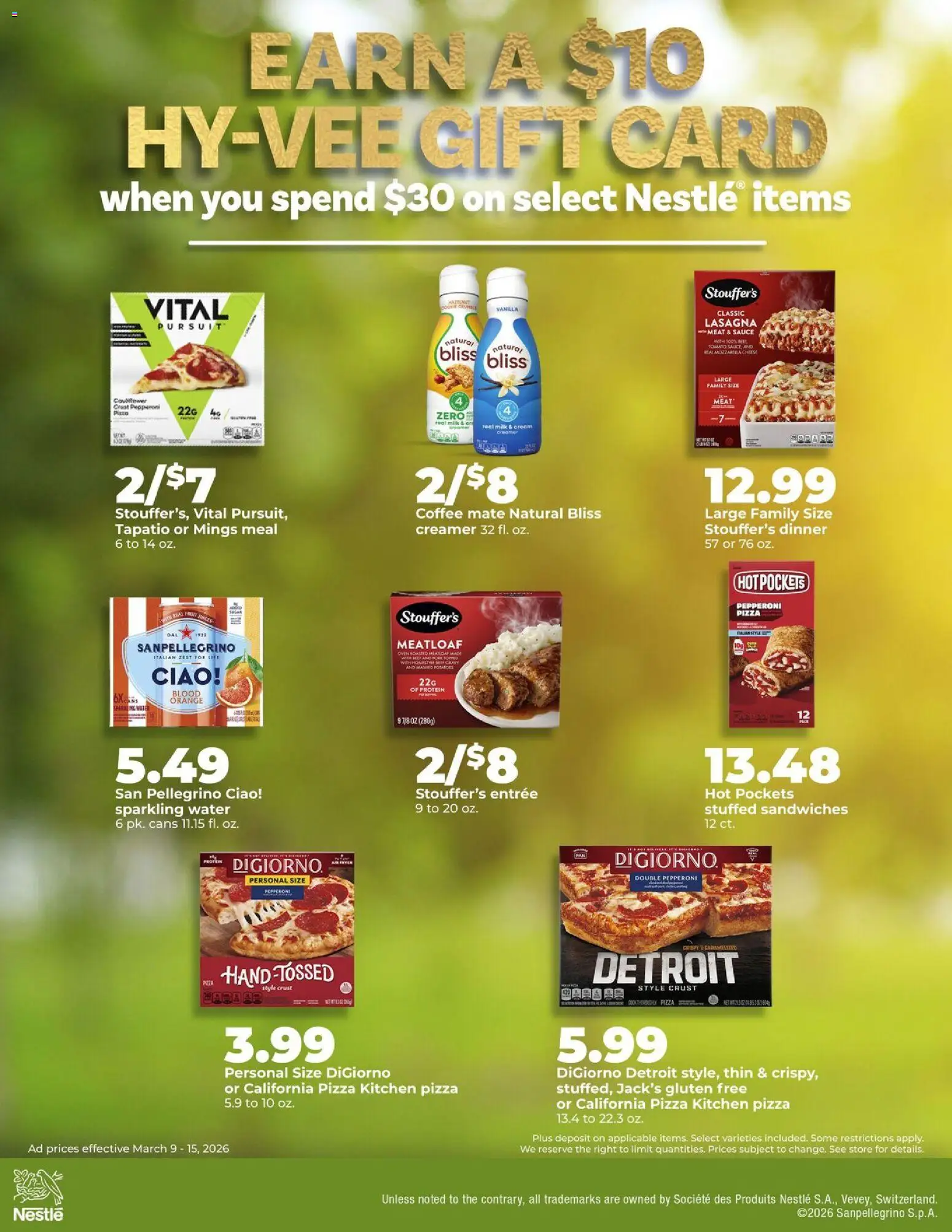 HyVee Weekly Ad - valid from 09.03.2026 | Page: 27 | Products: Cheese, Pizza, Potatoes, Oven