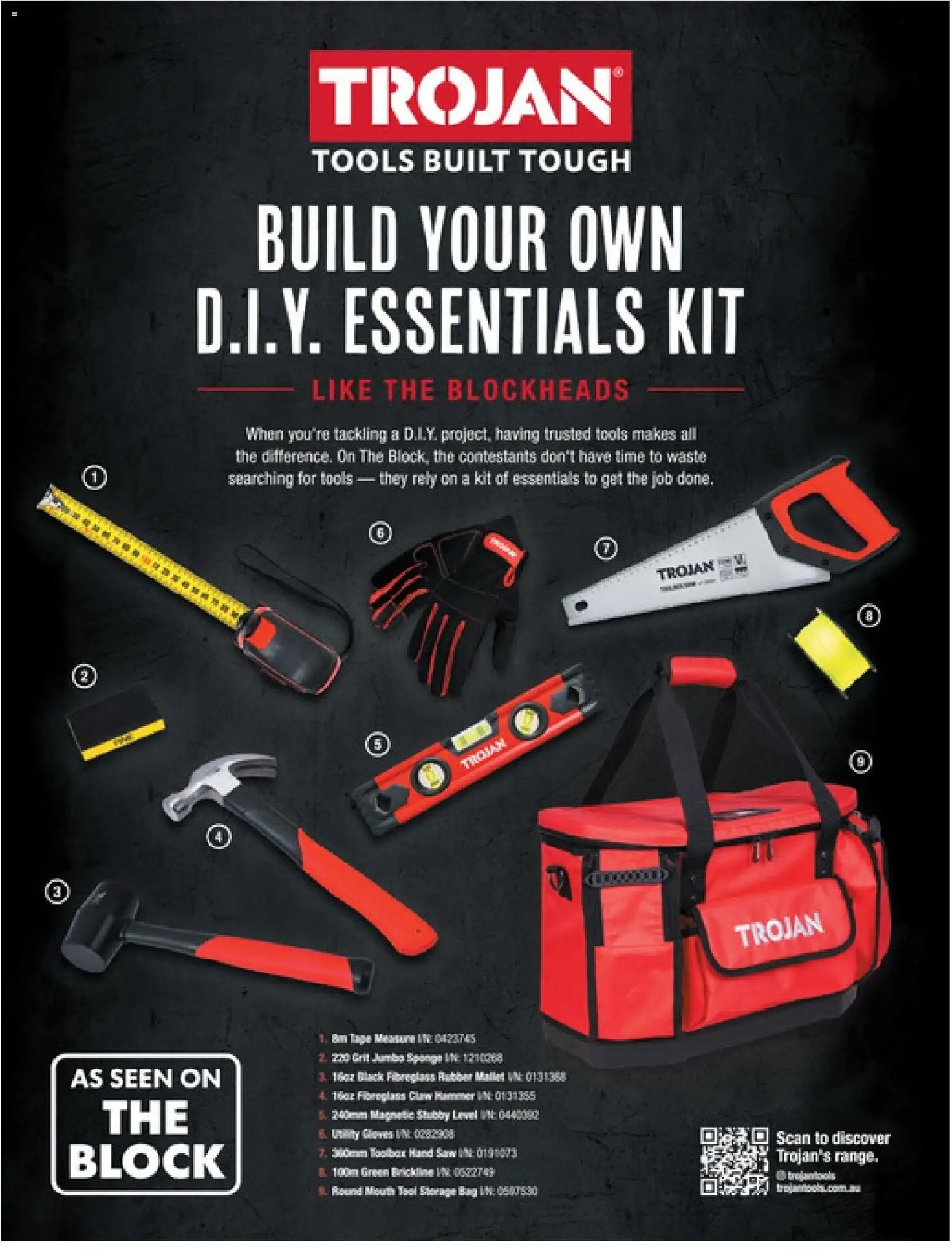 Bunnings Warehouse catalogue - valid from 01/09/2026 | Page: 61 | Products: Saw, Sponge, Bag, Tools