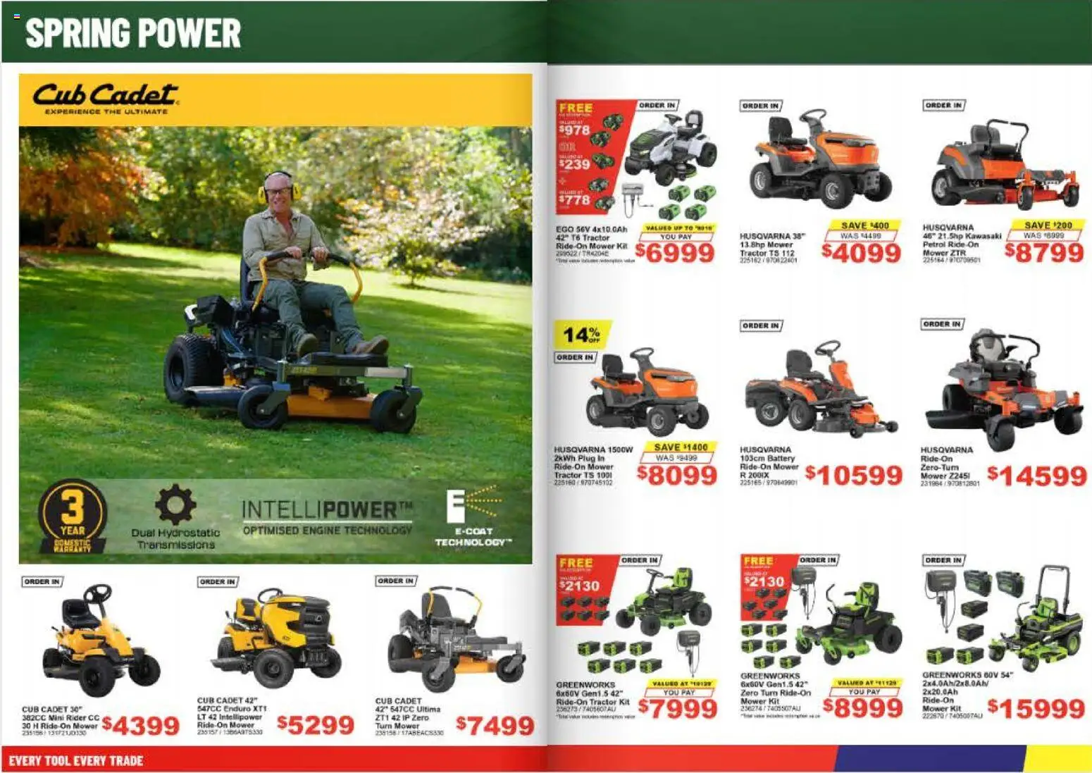 Total Tools catalogue - valid from 08/09/2026 | Page: 8 | Products: Battery, Mower