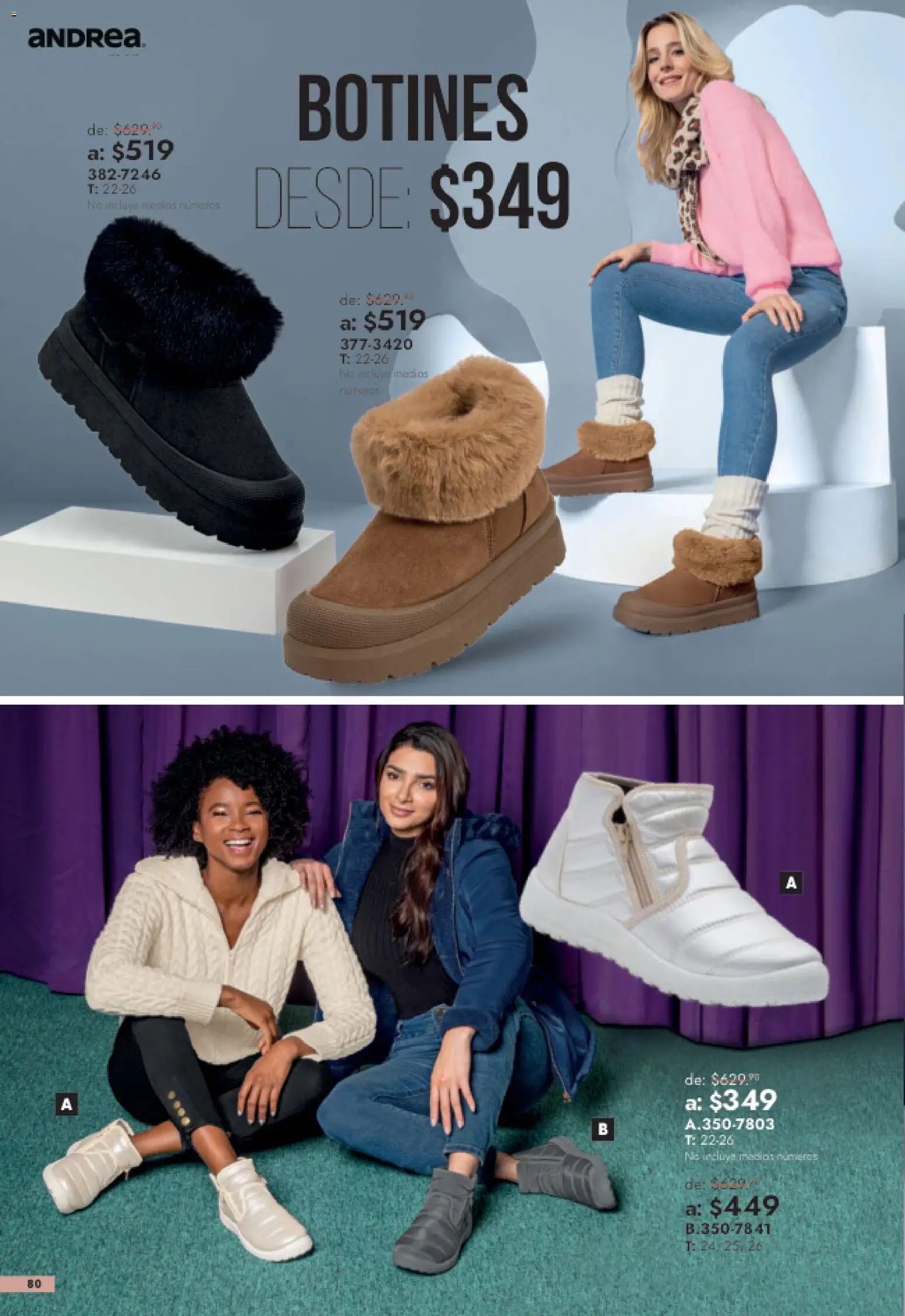 Nuevas ofertas de Andrea válidas en toda la República Mexicana desde el 26/07/2026. ¡Encuentra las mejores ofertas en Andrea catálogo Outlet! | Página: 80