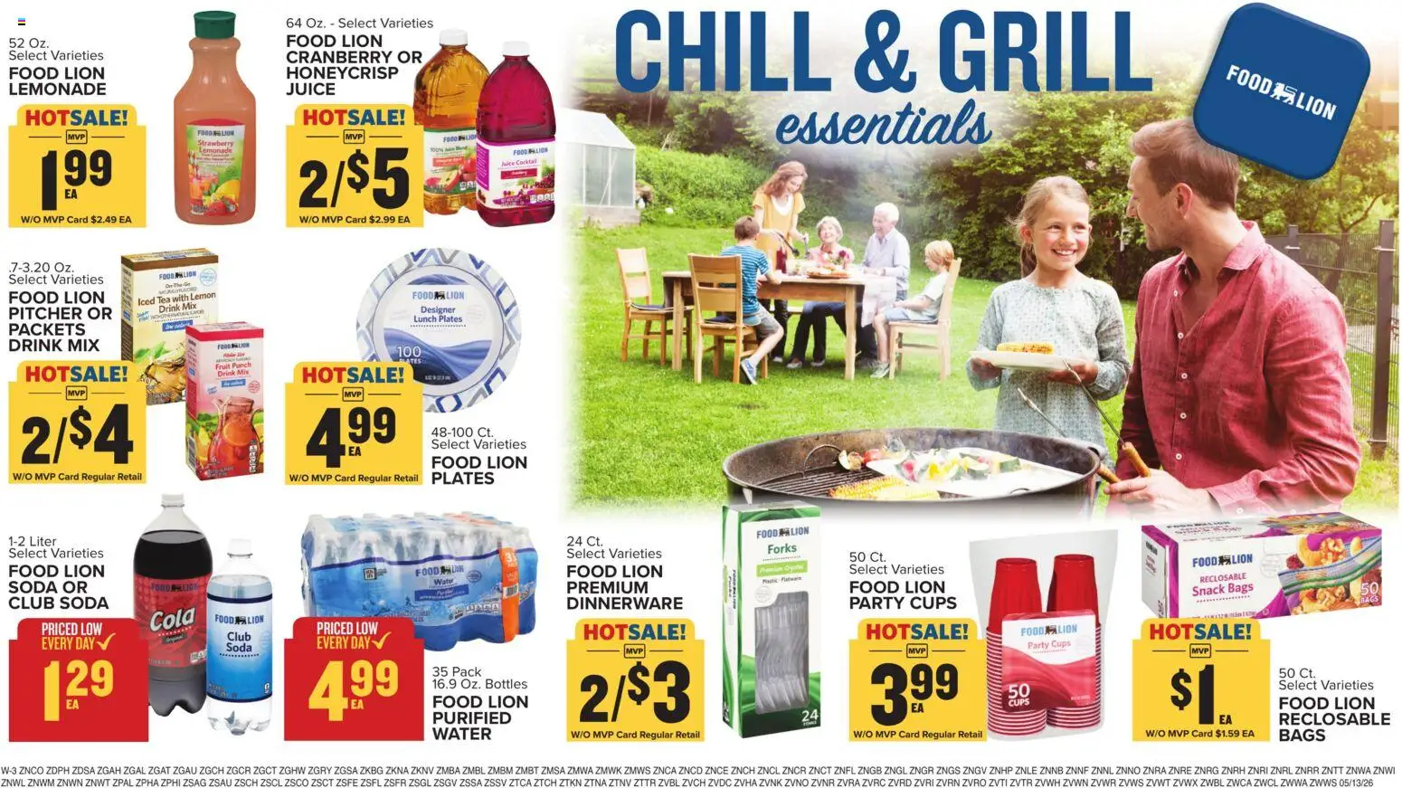 Food Lion Weekly Ad - valid from 13.05.2026 | Page: 16 | Products: Juice, Water, Lemon, Grill