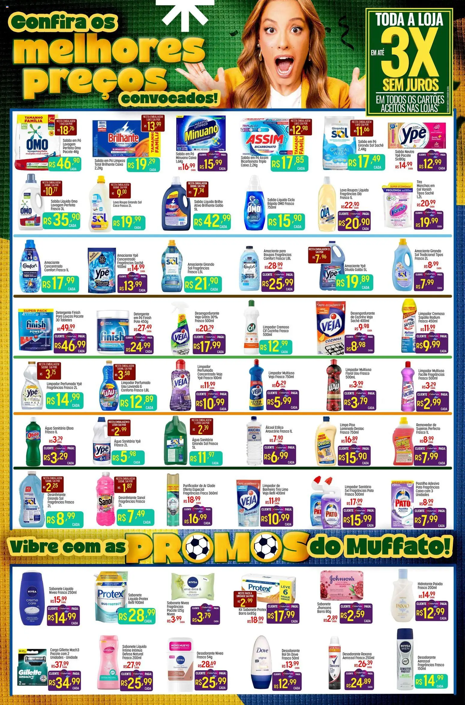 Super Muffato Folheto - válido de 01/07/2026 | Página: 6 | Produtos: Sabão, Detergente, Sabonete, Rexona