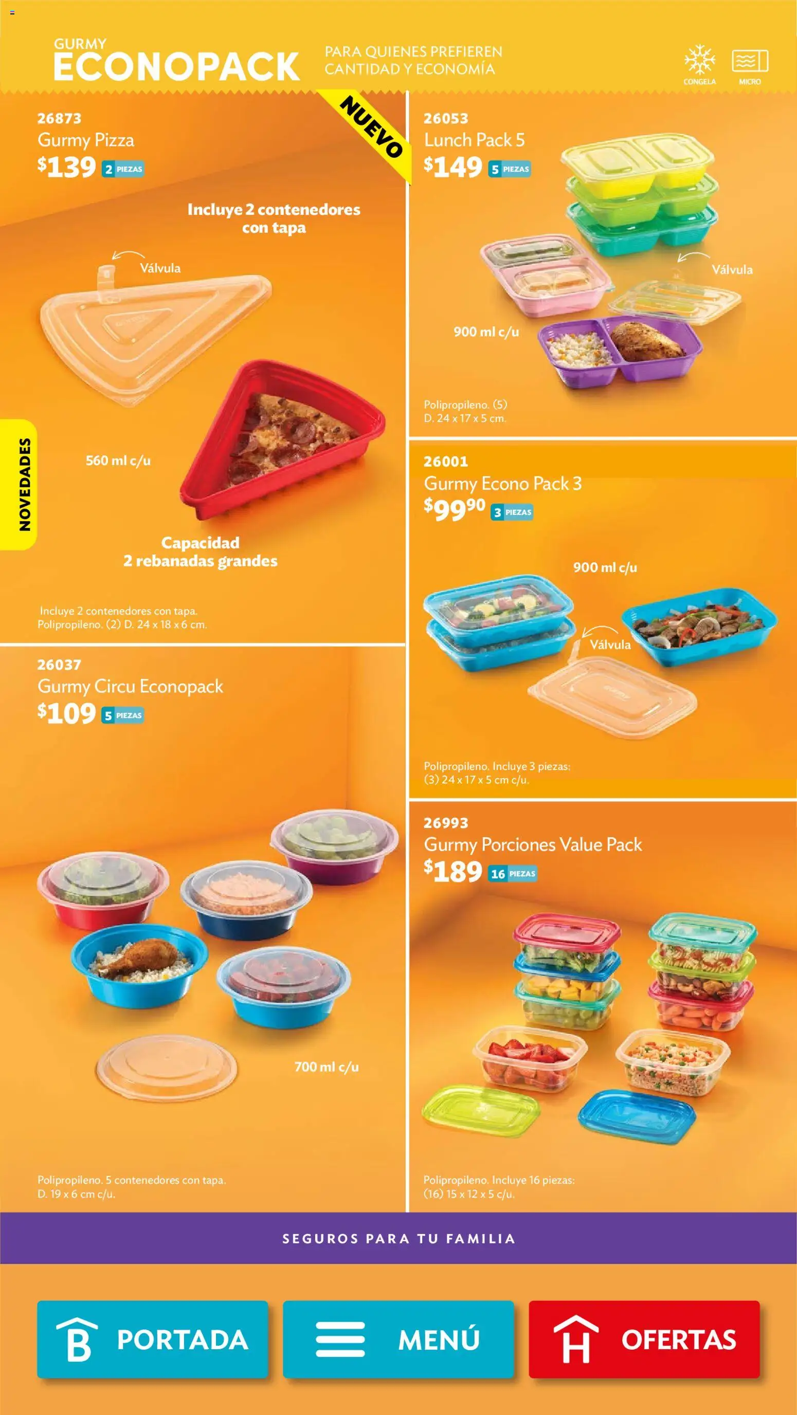 Nuevas ofertas de Betterware válidas en toda la República Mexicana desde el 29/06/2026. ¡Encuentra las mejores ofertas en Betterware campaña 7 2026! | Página: 60 | Productos: Pizza, Válvula