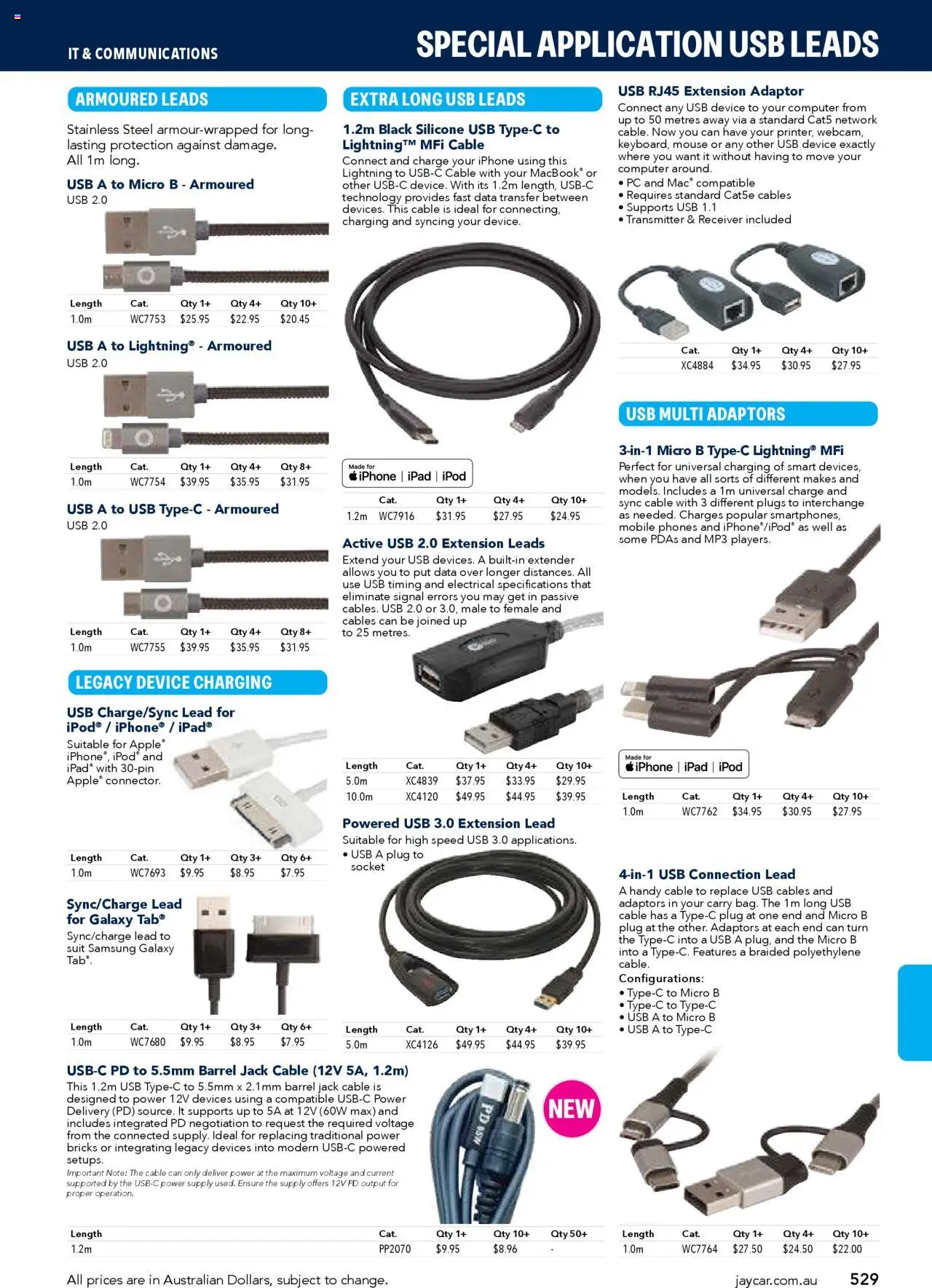 Jaycar catalogue - valid from 09/07/2025 | Page: 529 | Products: Socket, Adaptor, Device, Computer