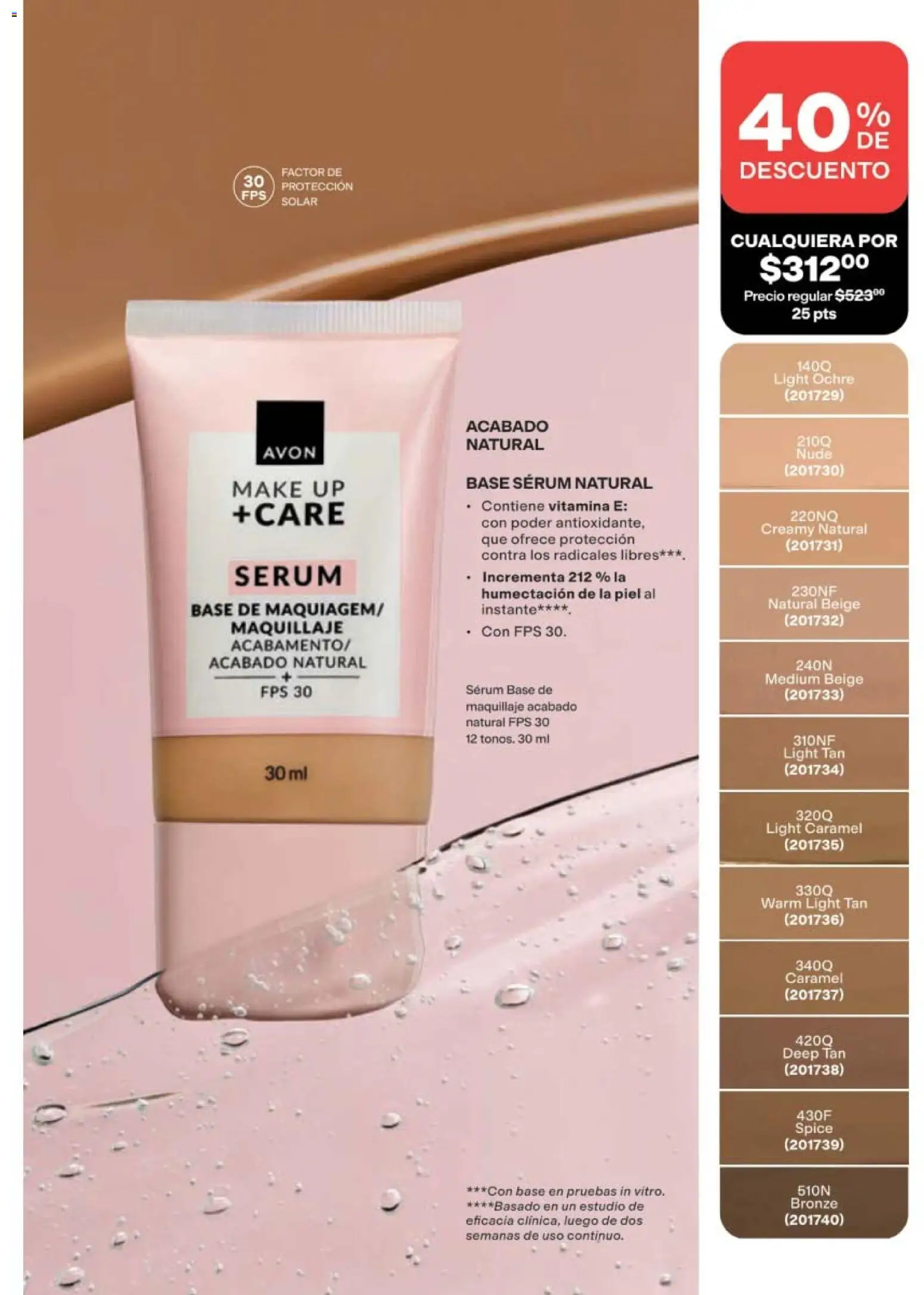 Nuevas ofertas de AVON válidas en toda la República Mexicana desde el 11/09/2026. ¡Encuentra las mejores ofertas en AVON campaña 14 2026! | Página: 55 | Productos: Serum, Maquillaje