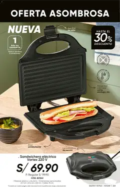 Vista previa de folleto Azzorti catálogo - Campaña 8 de la Azzorti válido desde 18.05.2026 | Página: 225 | Productos: Cable, Sandwichera