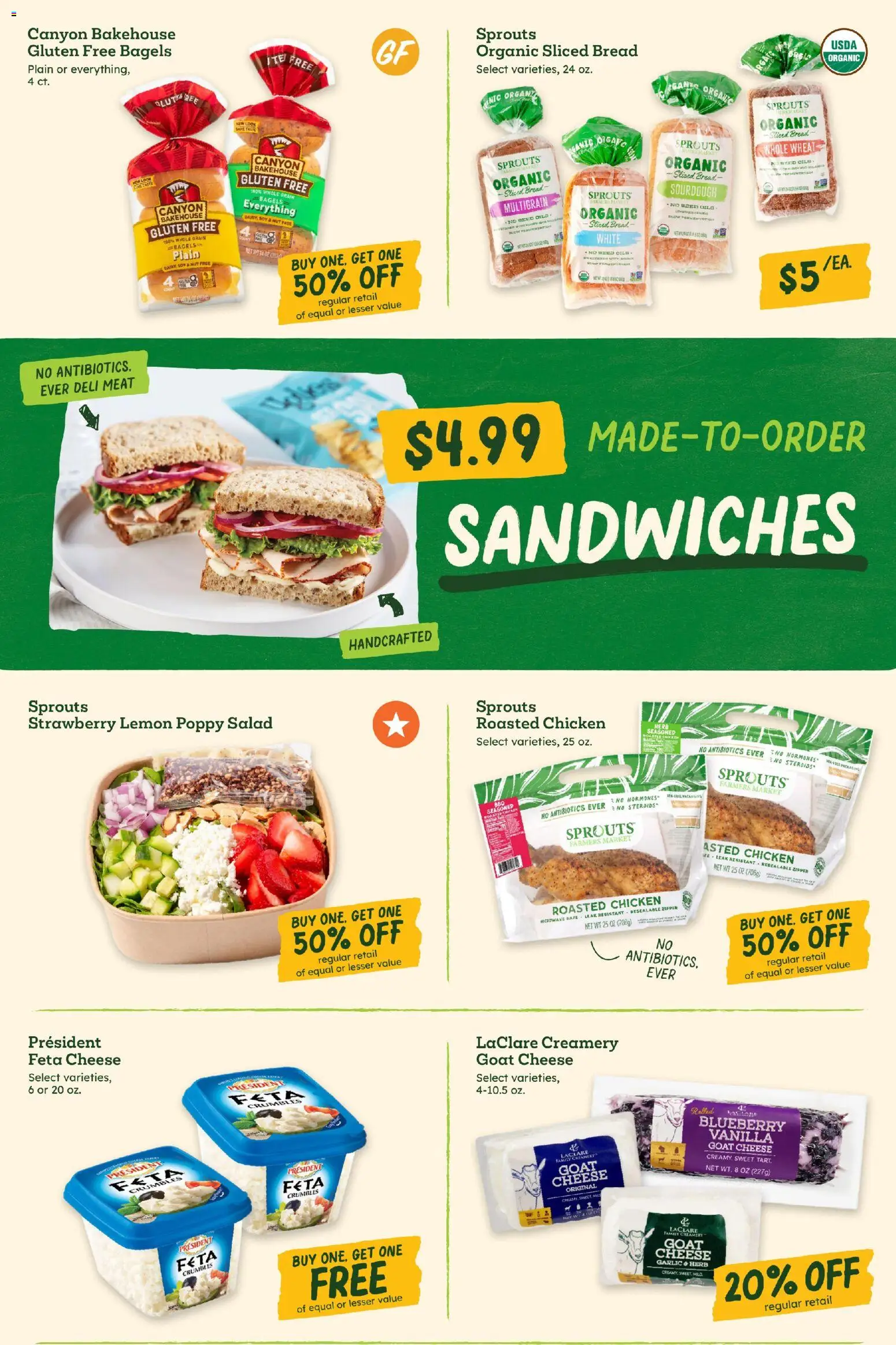 Sprouts Weekly Ad - valid from 07/22/2026 | Page: 7 | Products: Cheese, Bread, Lemon, Garlic