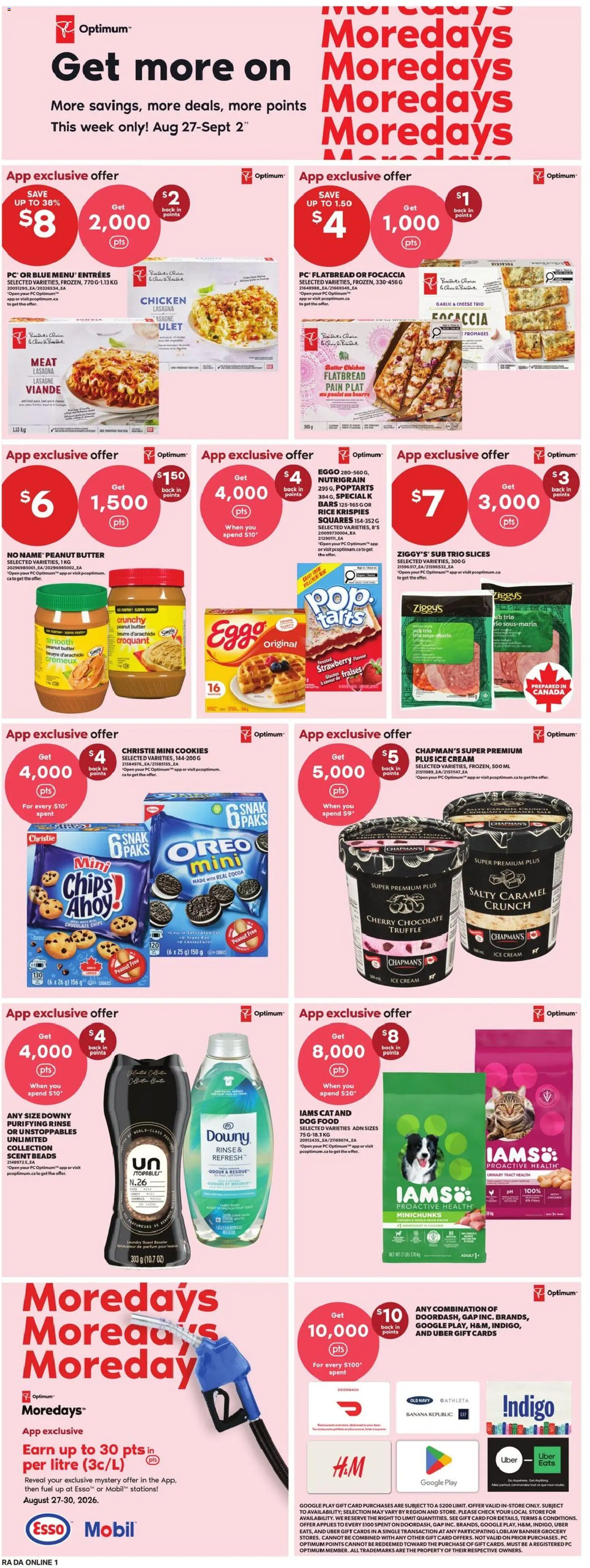 Atlantic Superstore flyer valid from Aug 27, 2026 | Page: 8 | Products: Chips, Meat, Butter, Chocolate