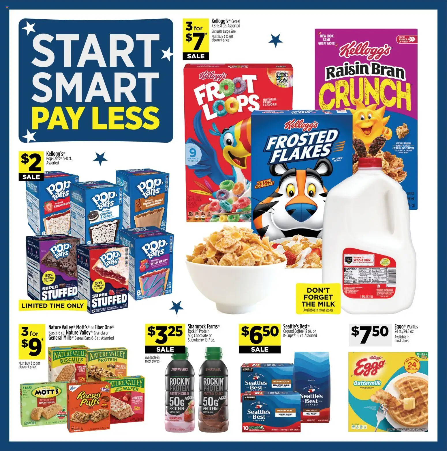 Dollar General Weekly Ad - valid from 06/28/2026 | Page: 11 | Products: Milk, Coffee, Flakes, Raisins