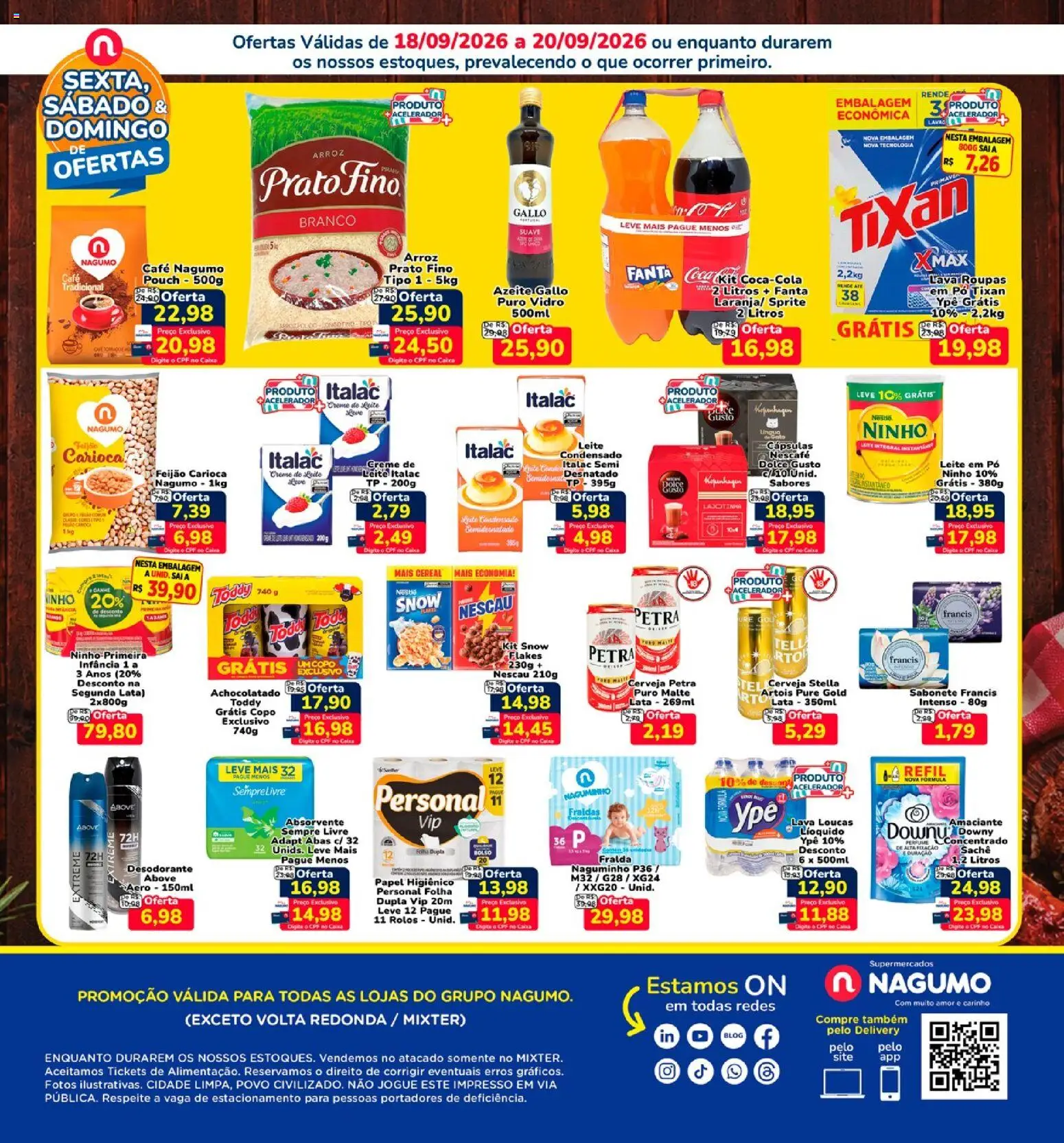 Nagumo Folheto - válido de 18/09/2026 | Página: 2 | Produtos: Pó, Fanta, Absorvente, Amaciante