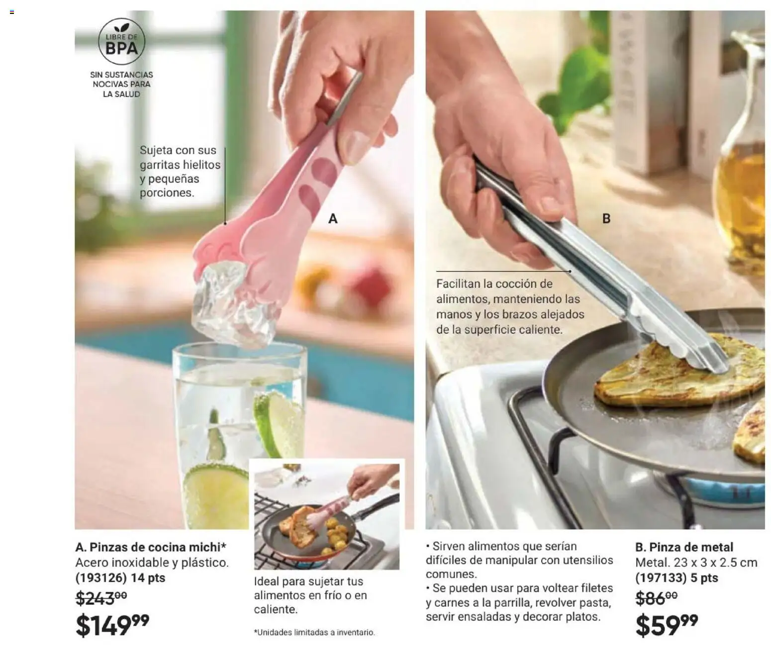 Nuevas ofertas de AVON válidas en toda la República Mexicana desde el 02/10/2026. ¡Encuentra las mejores ofertas en AVON Casa & Estilo 15 2026! | Página: 59 | Productos: Alimentos, Cocina, Pinza