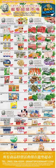 Preview of Oceans weekly flyer - Grant’s Foodmart from shop Oceans valid from Sep 4, 2026
